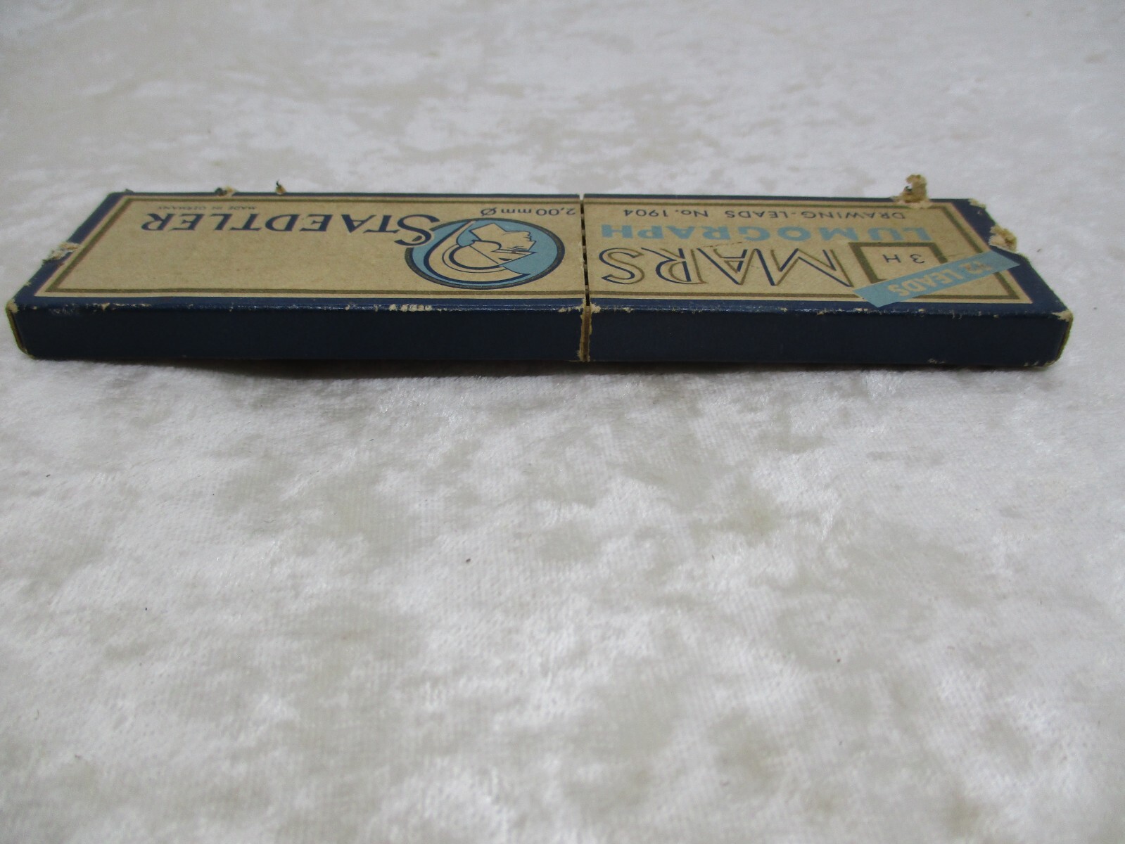 Vintage Box of Mars Lumograph Staedtler Drawing Leads No. 1904-3H, NOS