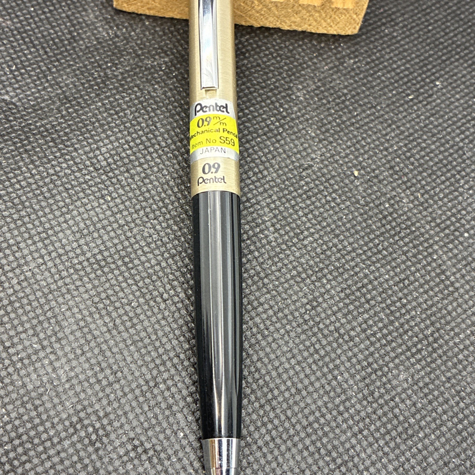 Vintage Pentel S59 Mechanical Pencil 0.9mm Brushed Stainless Steel Japan Loc 1