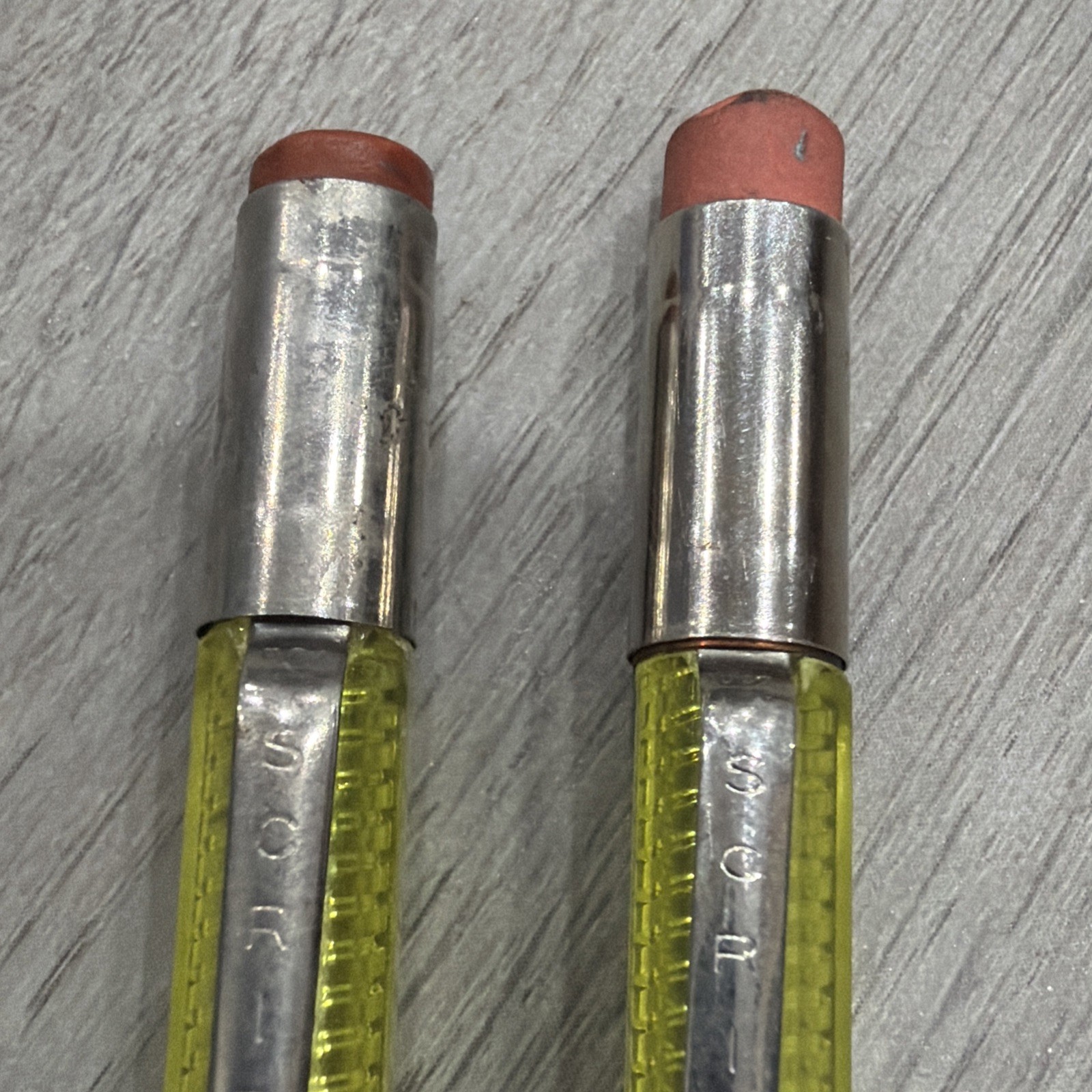 Scripto Classic K780 Transparent Yellow Lot Of 2