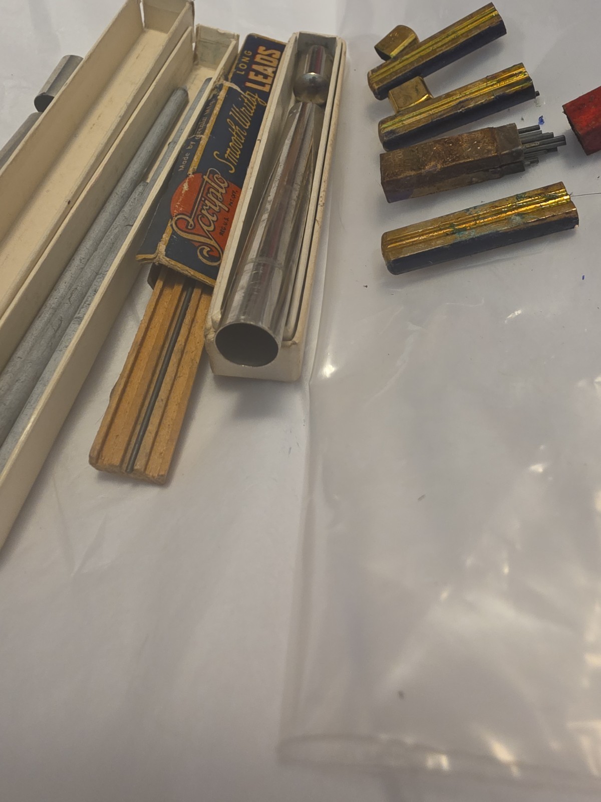 Vintage Mechanical Pencil Lead And METAL Holders