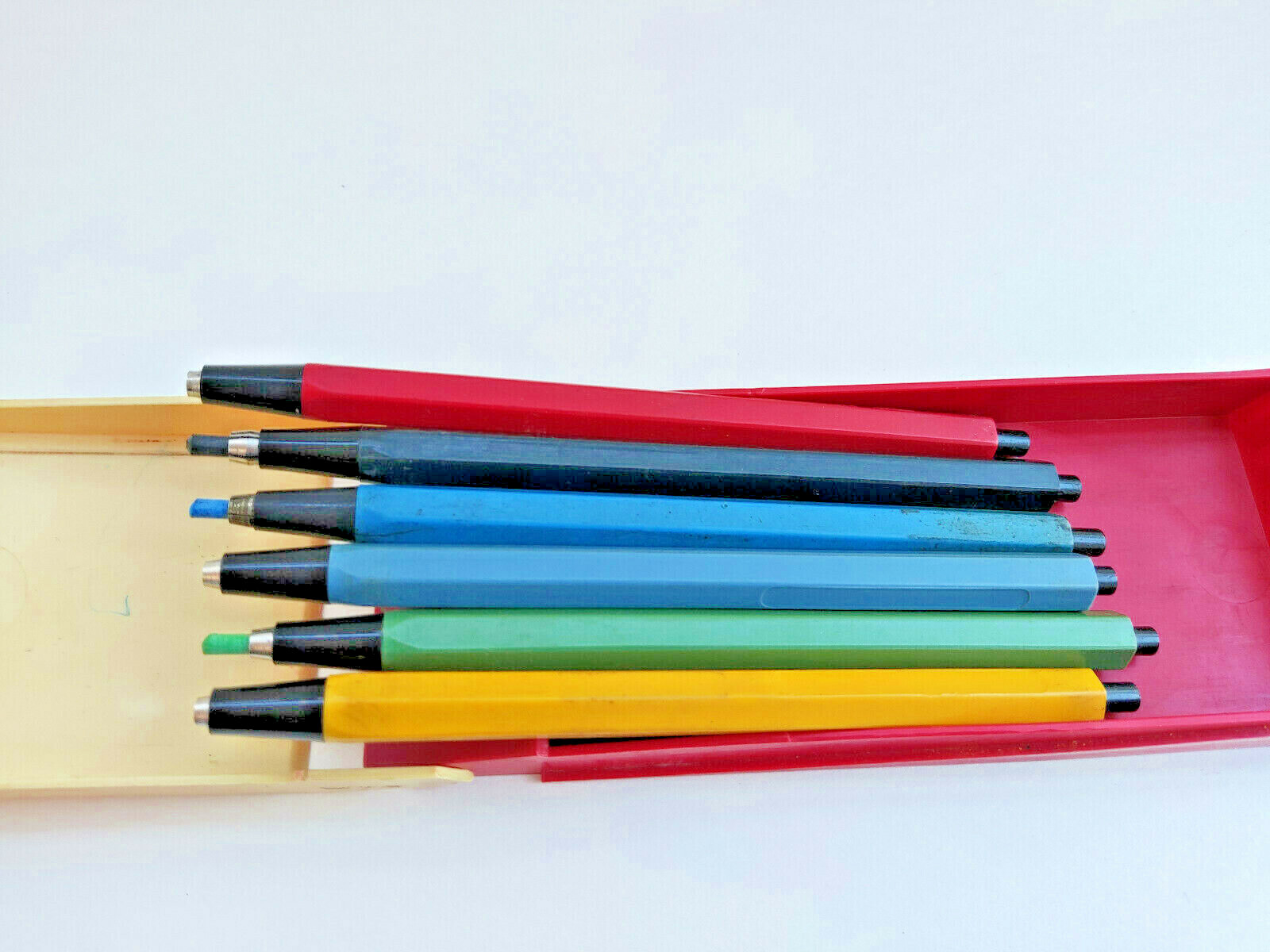 VINTAGE KIMEK MECHANICAL PENCILS, Set of 6, Made in Soviet USSR from 1970’s