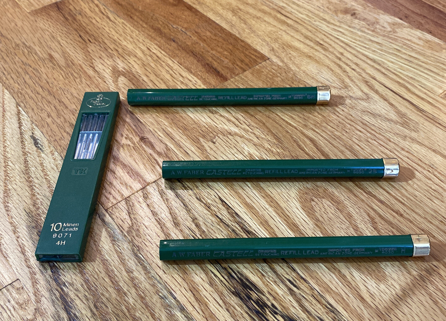 A.W. Faber Castell Drawing #9030 Refill Lead Lot Of 4 A W Faber Castell Lead Lot