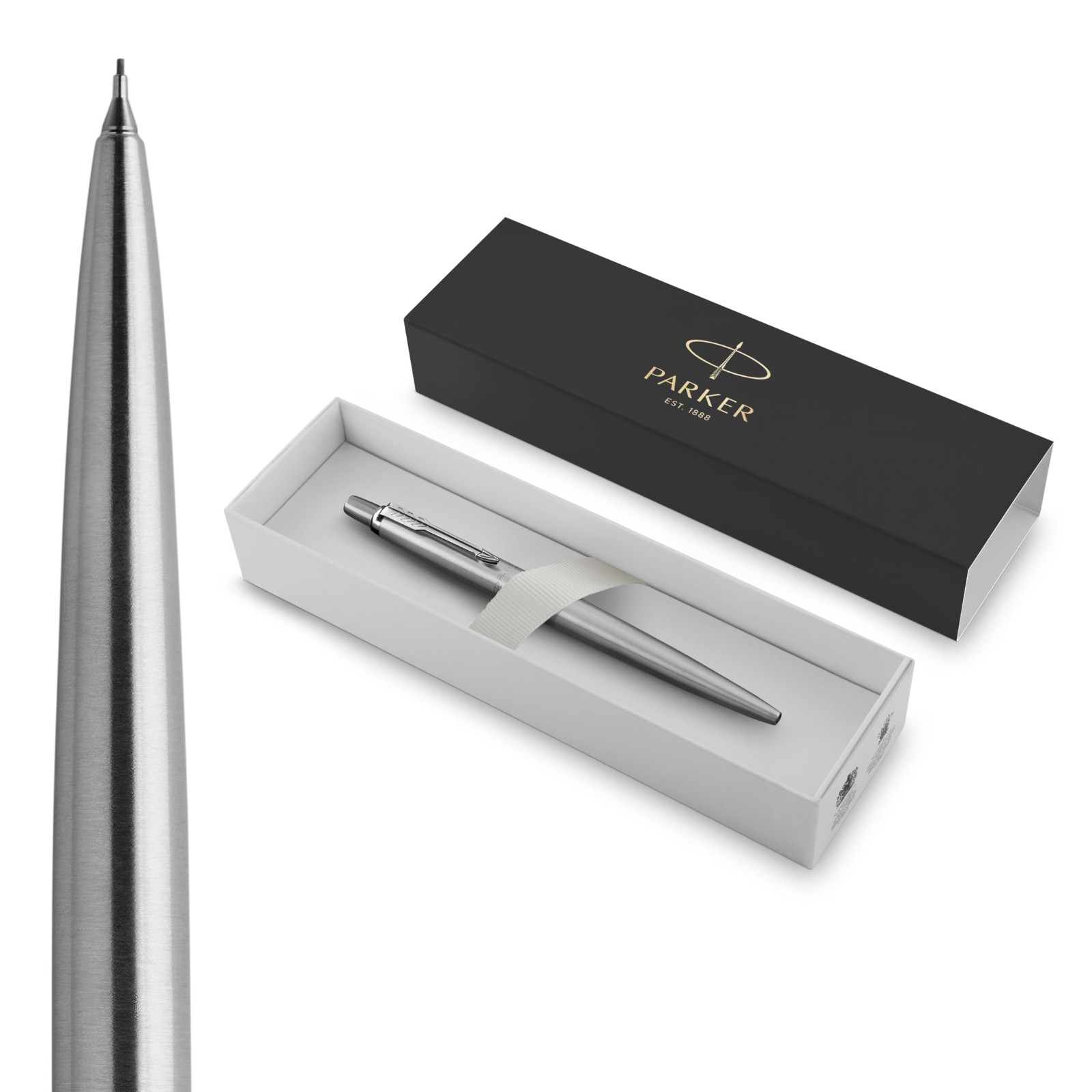Jotter Mechanical Pencil, Stainless Steel with Chrome Trim, 0.5mm, HB #2 – Sm…