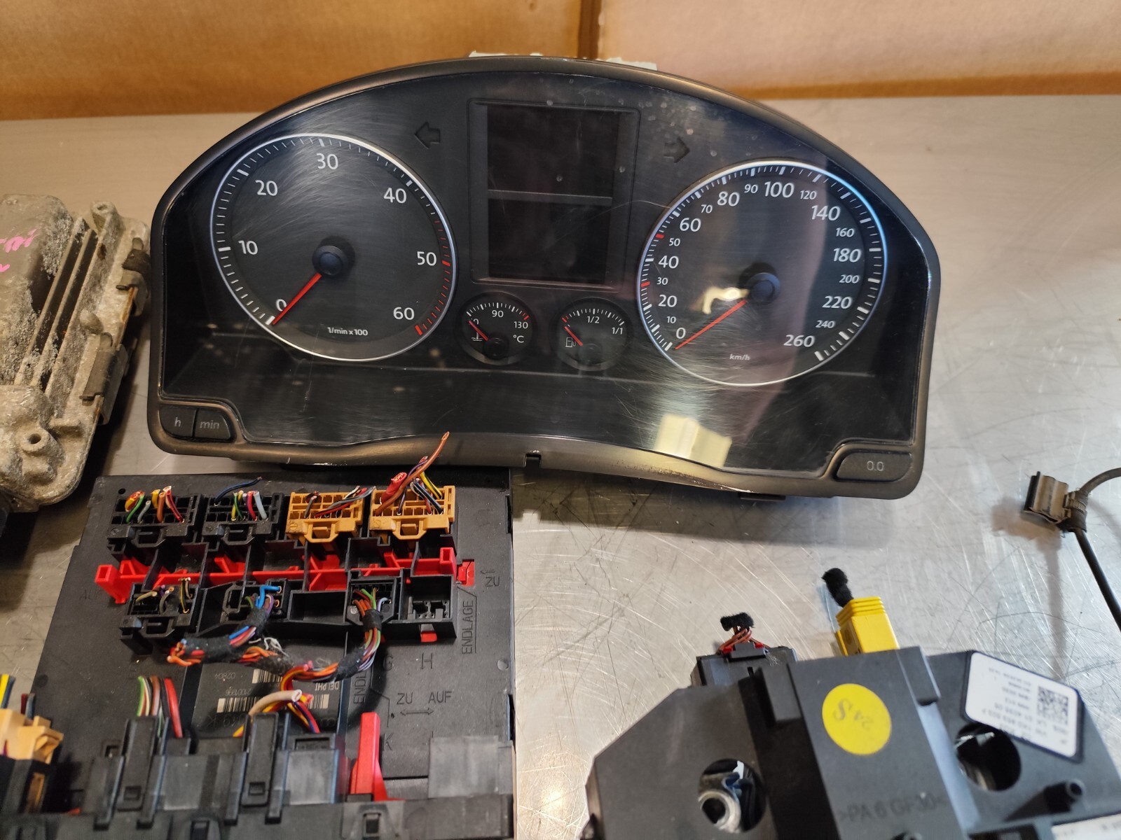 ECU STARTER KIT VW VOLKSWAGEN GOLF 5 V 1.9 TDI 105CV 03G906016B / 1K0937049