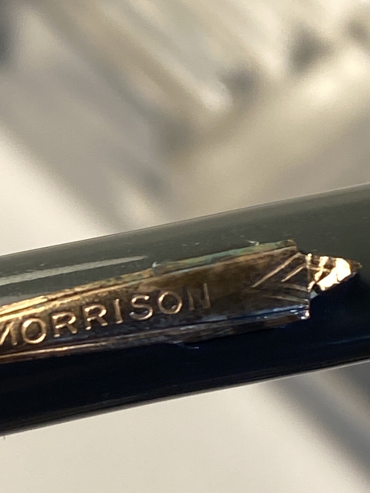 Vintage Morrison Fountain Pen Co. Mechanical Pencil No. 66 Gray & Black