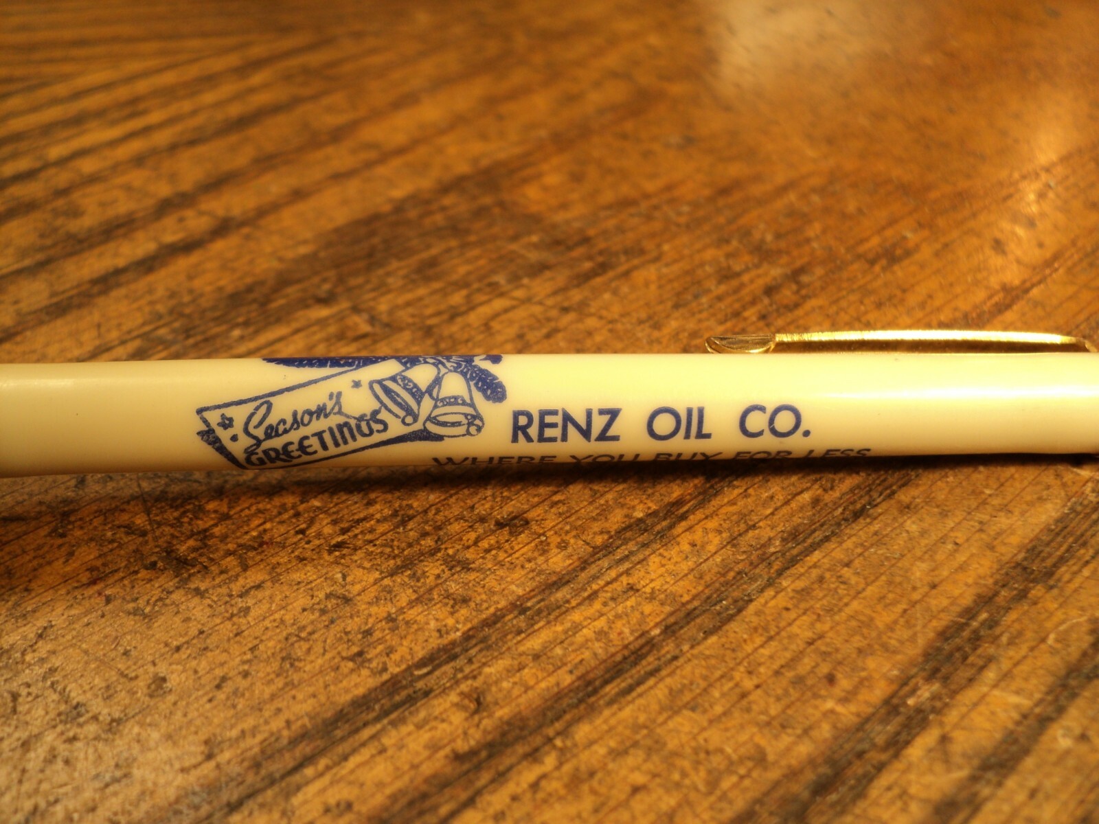 Vintage Sayles Wilson Mechanical Pencil Renz Oil Co Rush Center Kansas