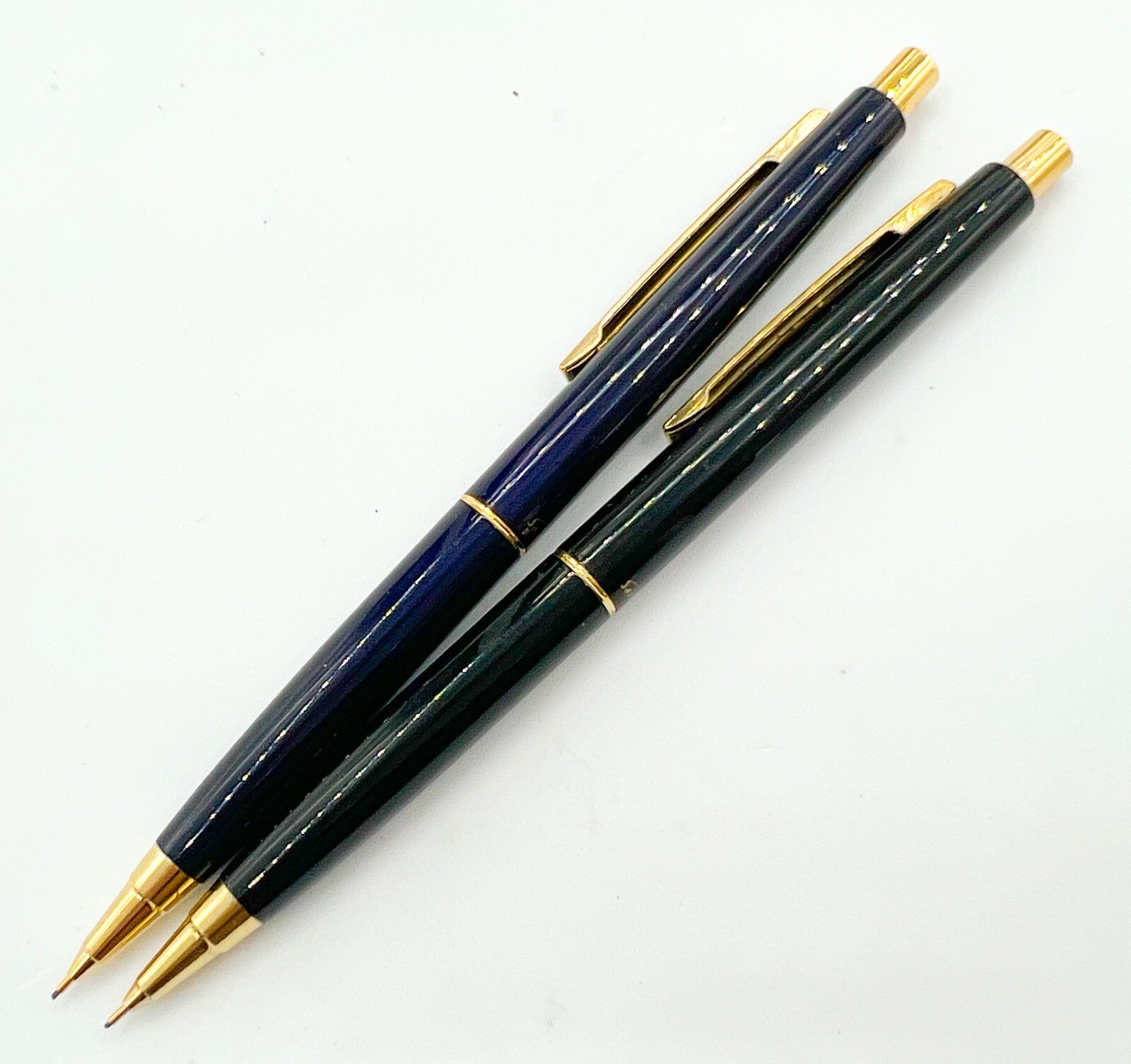 Sailor 2pcs Full Metal Mechanical Pencil Sliding Sleeve Dark Blue & Black