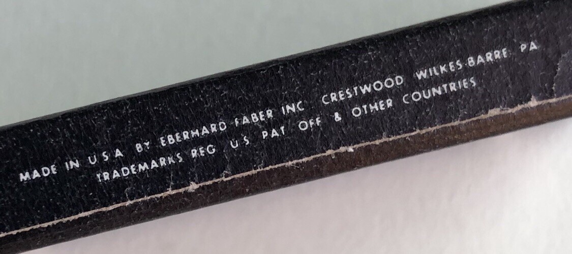 Vintage Eberhard Faber MARKER Lead 3mm Any Surface Black 2-3/4″ NOS 4pk USA