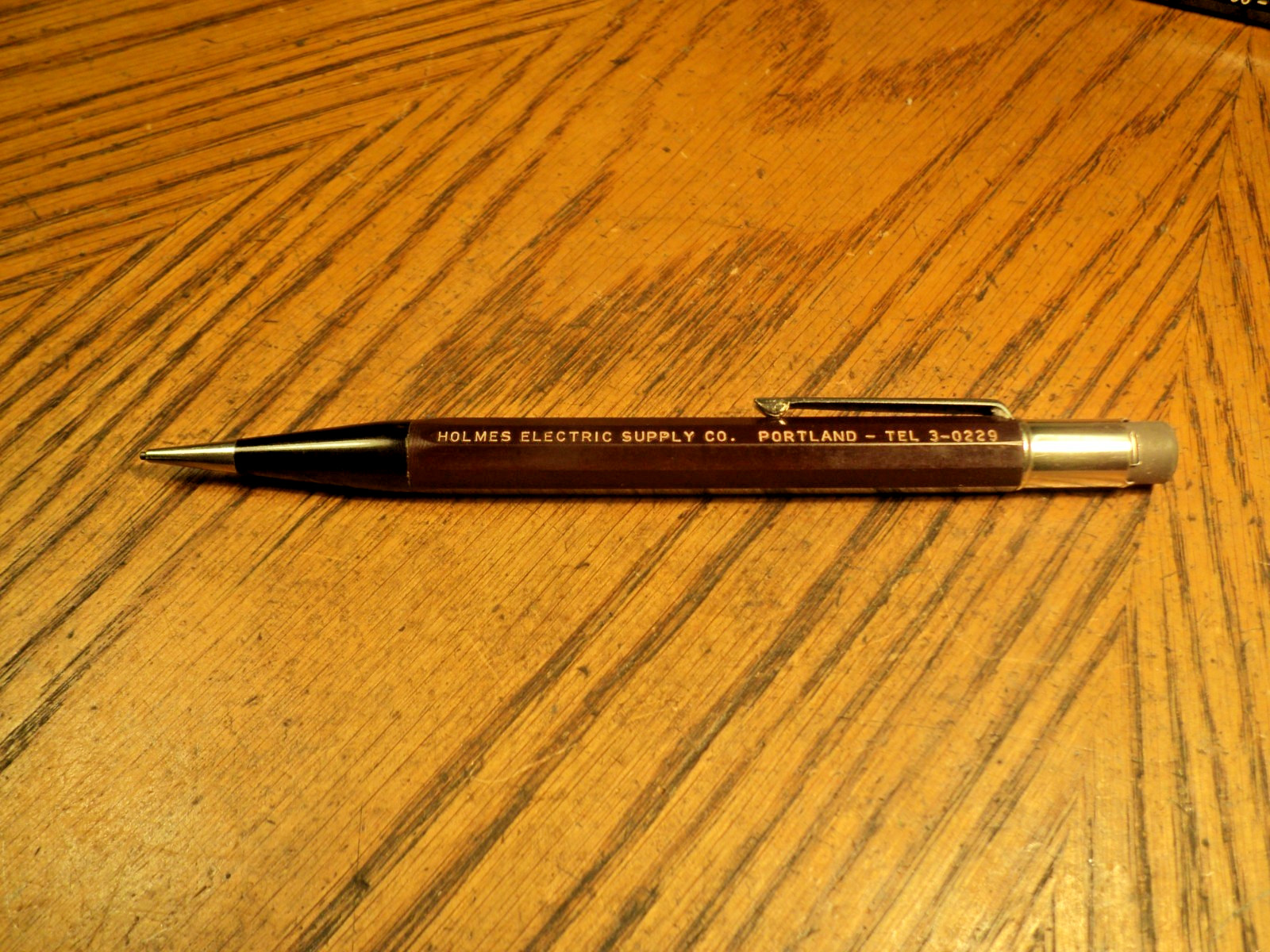 Vintage Autopoint Mechanical Pencil Holmes Electric Supply Co 5-5/8″ Long USA