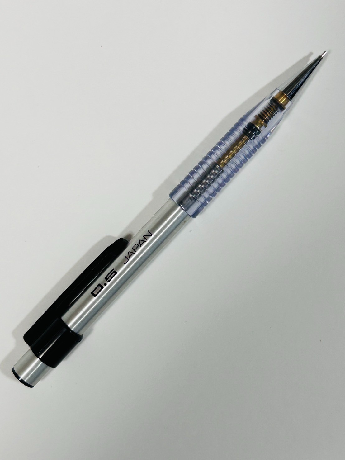 Pilot 2020 Young HF-100S 0.5mm Clear Grip Shaker Mechanical Pencil Vintage Japan
