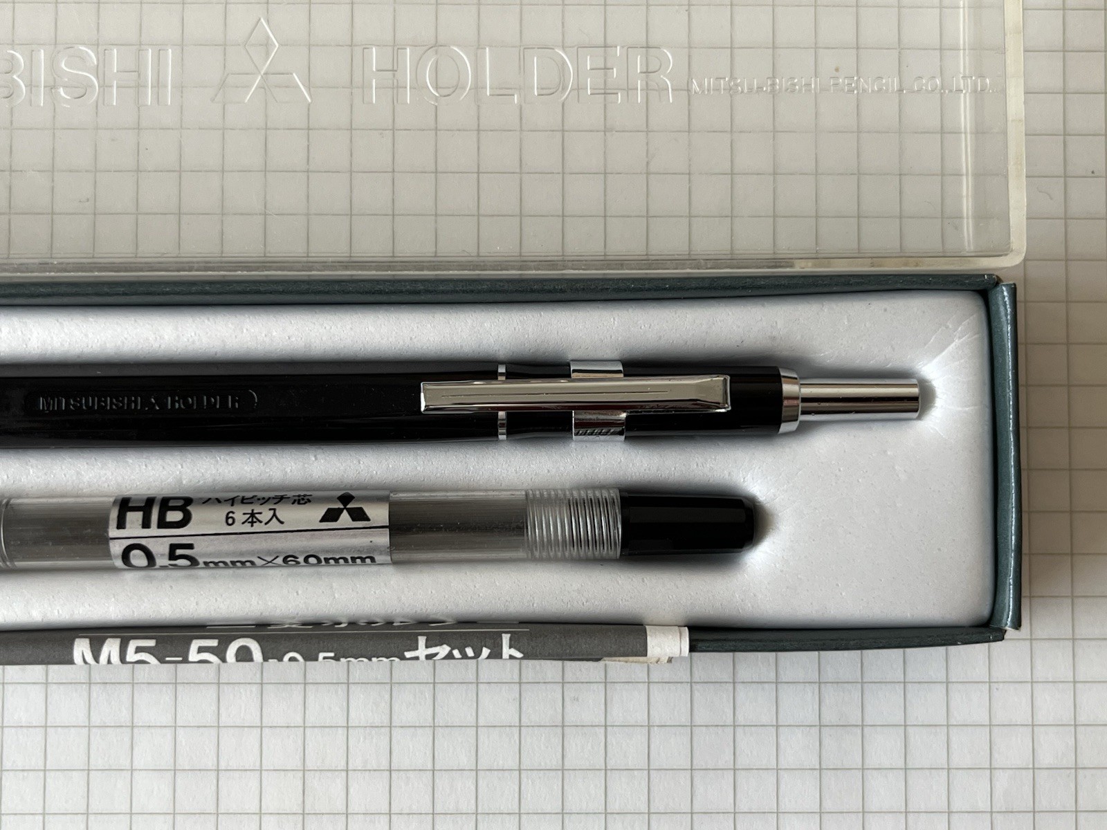 Vintage Mechanical Pencil MITSUBISHI M5-50 | Hi-Pitch | 0.5 mm | Boxed | Japan