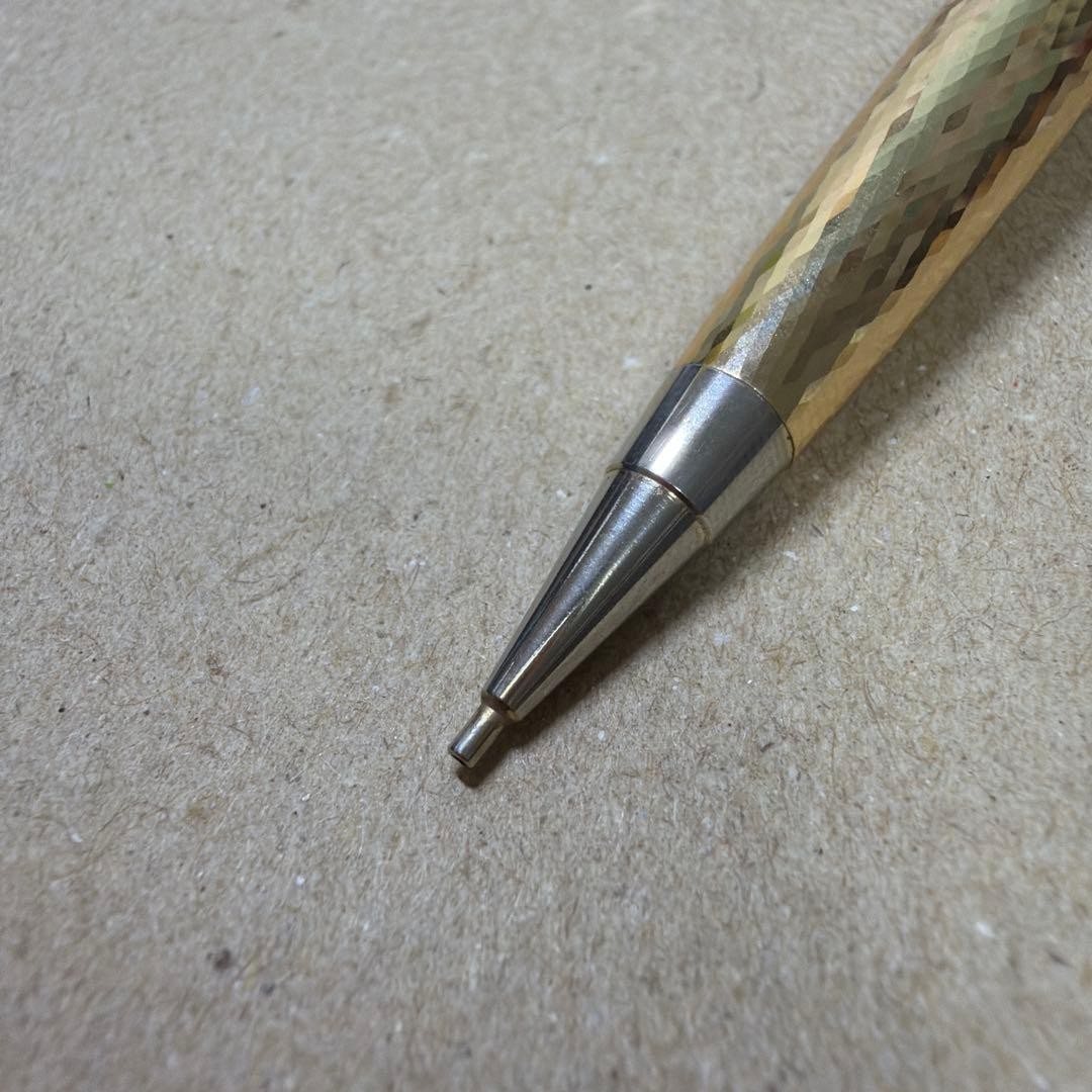 Tombow Wave Diamond Cut Mechanical Pencil 0.5mm Gold Rare Discontinued Japan New