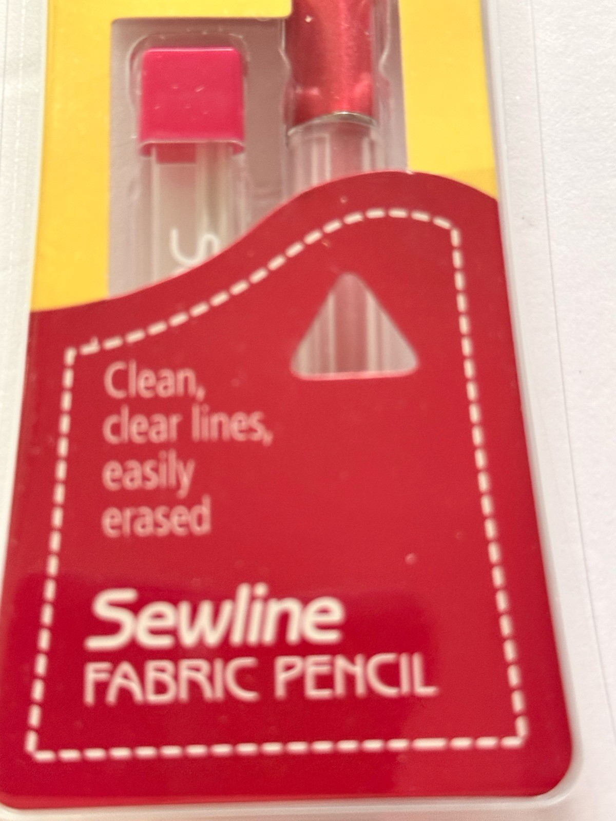 Sewline Mechanical Fabric Pencil White Clear Fine Lines Easily Removed/Quilters
