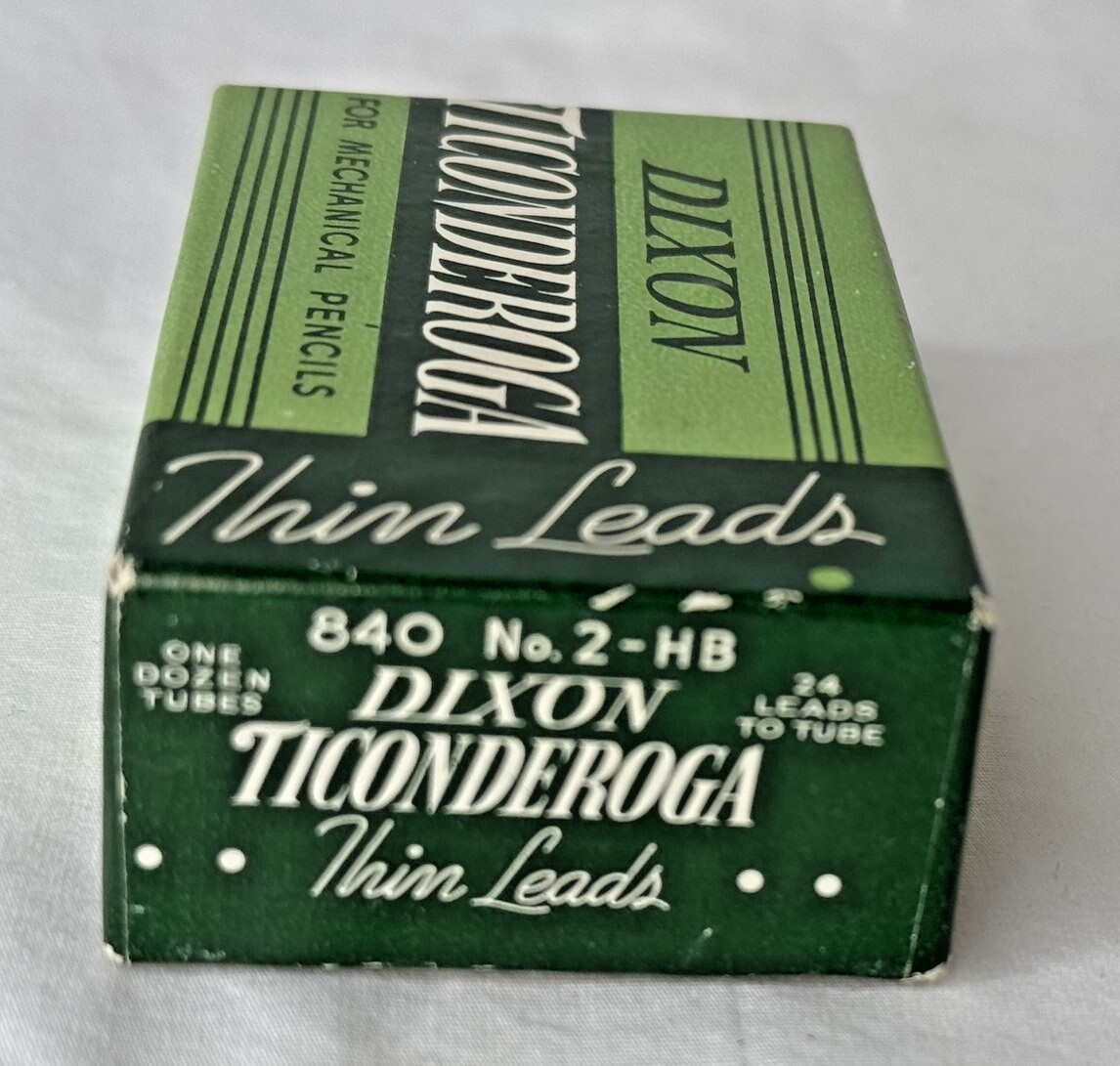 Lot of 7 Tubes VTG Dixon Ticonderoga 840 No. 2-HB Thin Lead Mechanical Pencils
