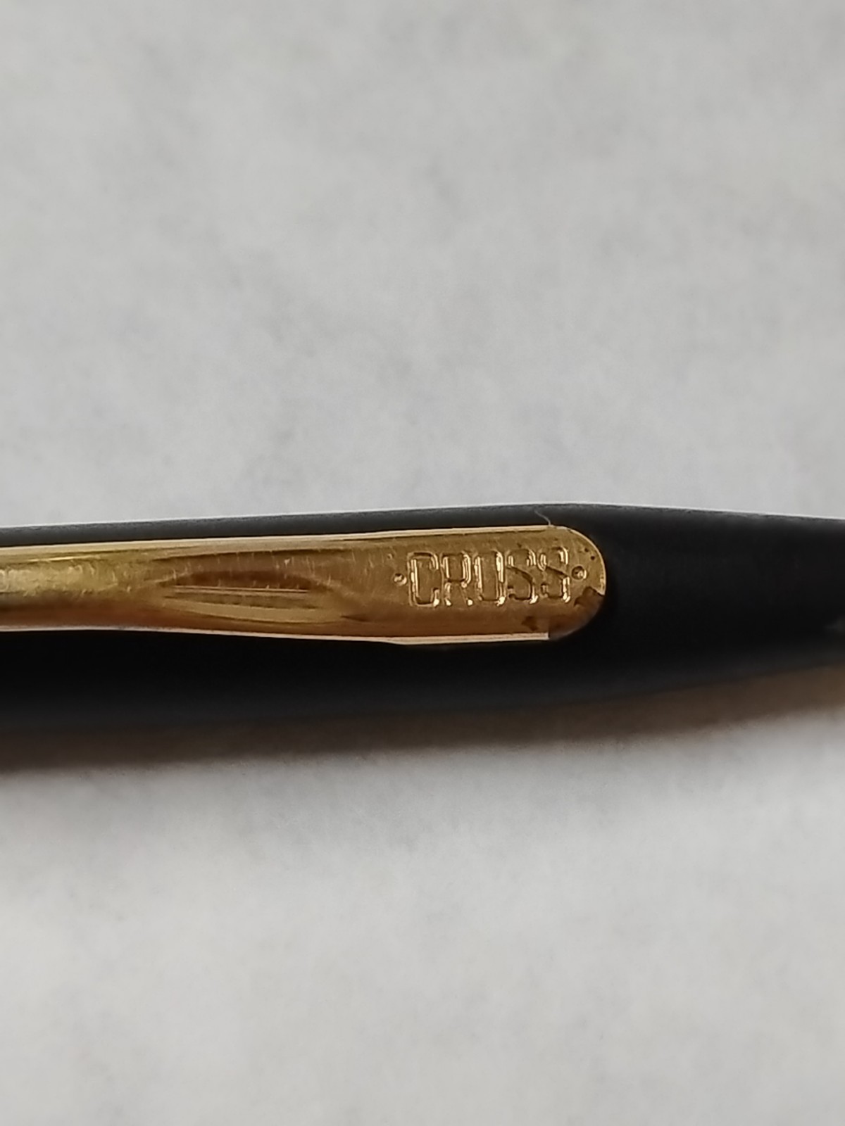 Vintage Cross Classic Century Black Matte Gold Trim Mechanical Pencil #F8