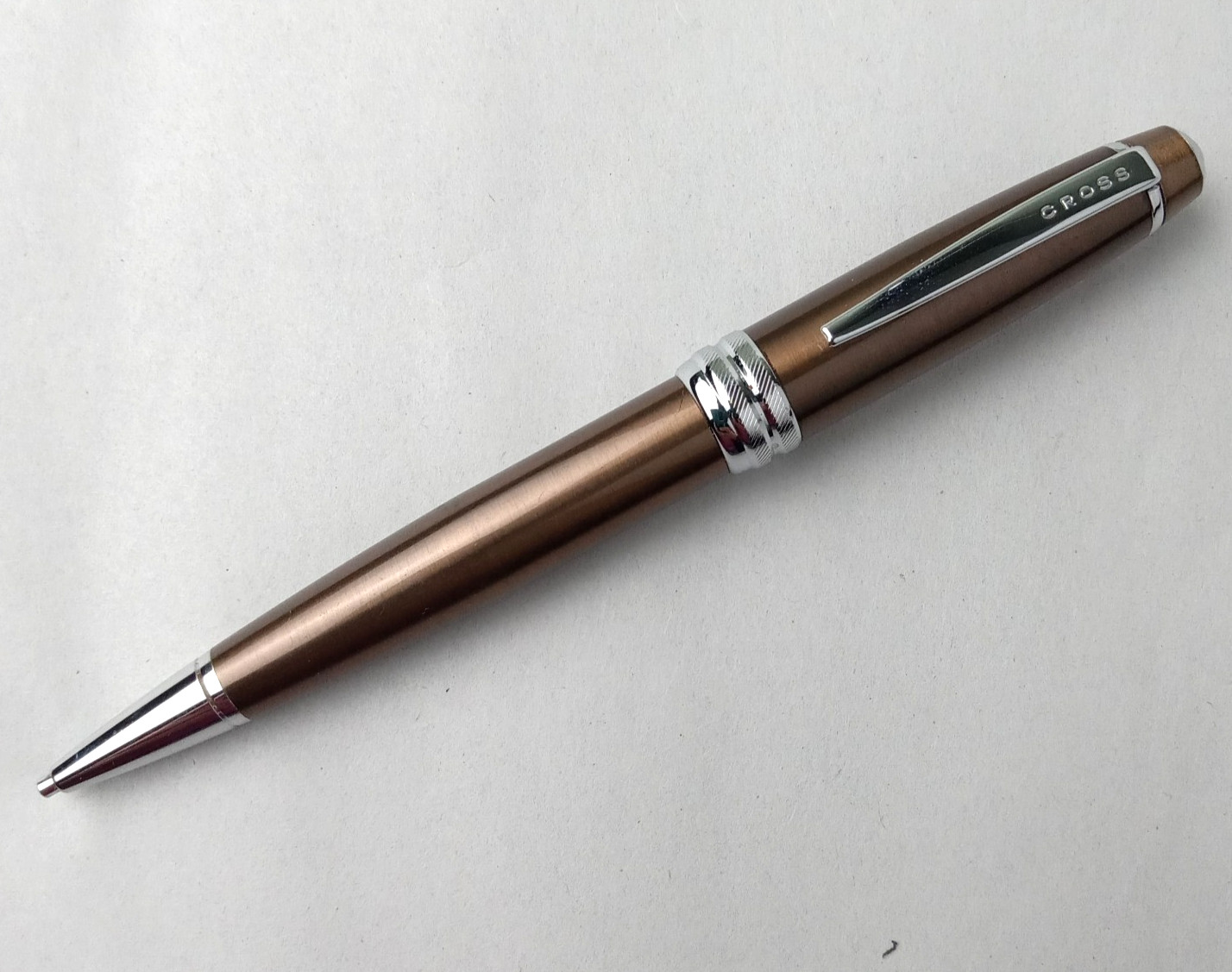CROSS Bailey Cocoa Brown Lacquer & Polished Chrome 0.7mm Mechanical Pencil