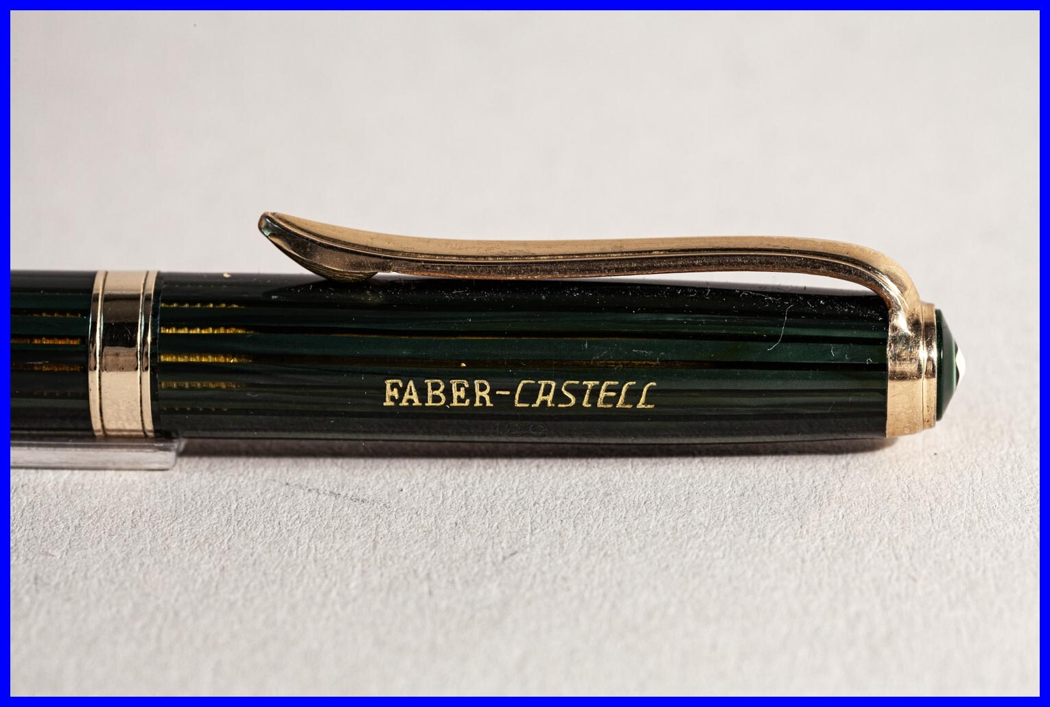 1950s Green Striped & Gold FABER-CASTELL 189 Twist Pencil with 1.2mm Leads