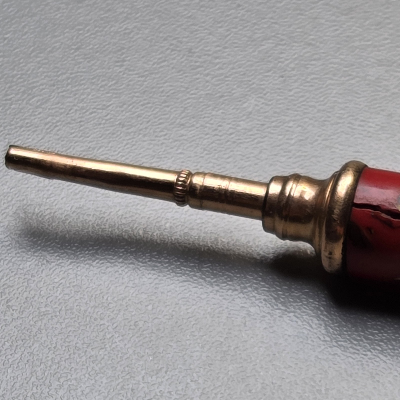 EDWARD TODD & Co. CELLULOID GOLD-FILLED RETRACTABLE MECHANICAL PENCIL CHATELAINE