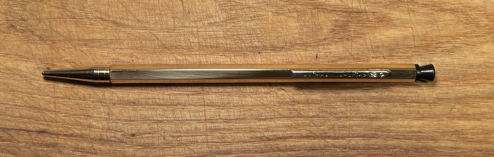 Mechanical Pencil The Forward Line Vintage Hexagonal 1950s Gold Tone Made In USA