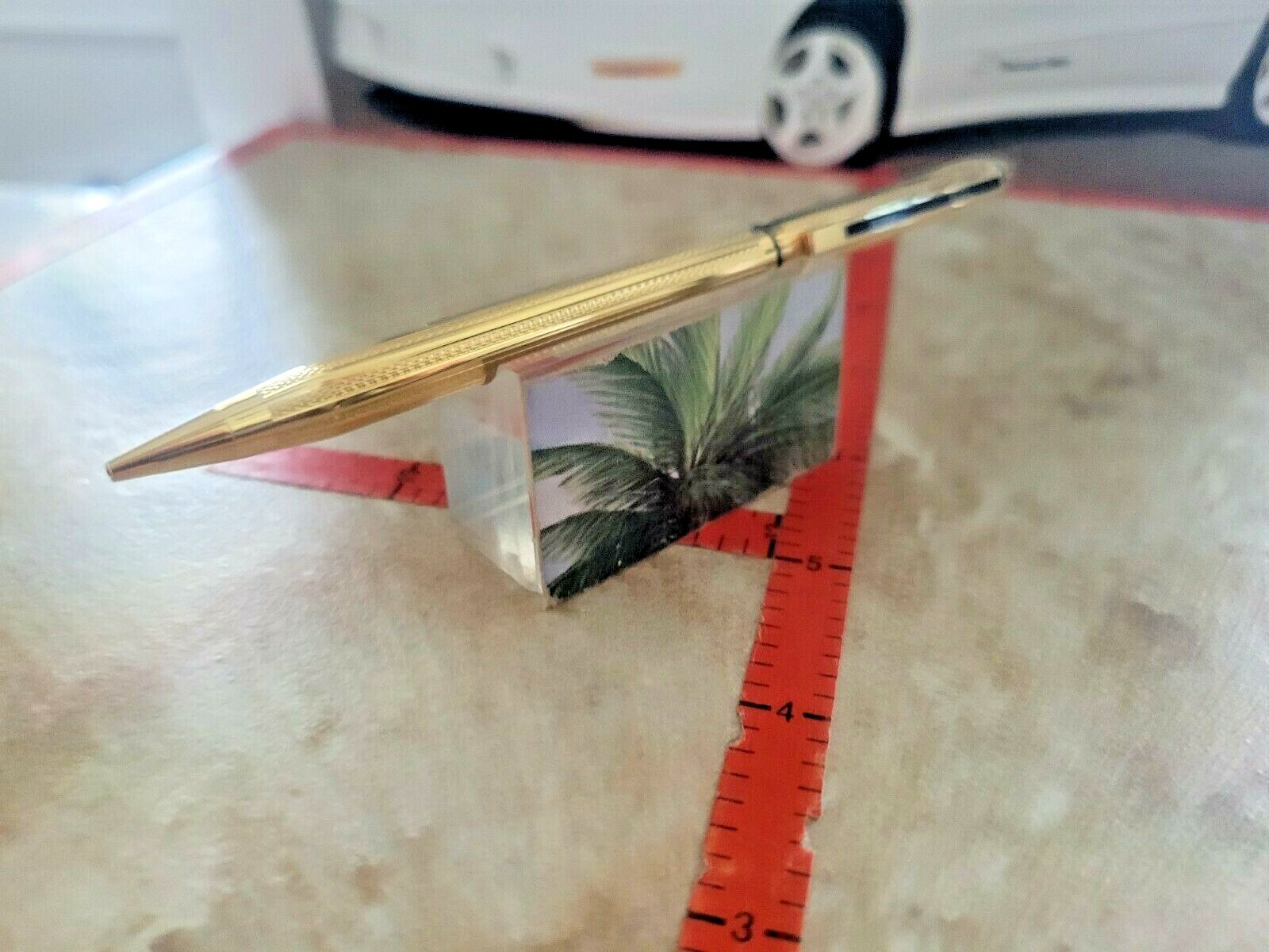 CROSS SIGNATURE weave DIAMOND-CUT 22KT ELECTROPLATE GOLD 0.5MM MECHANICAL PENCIL
