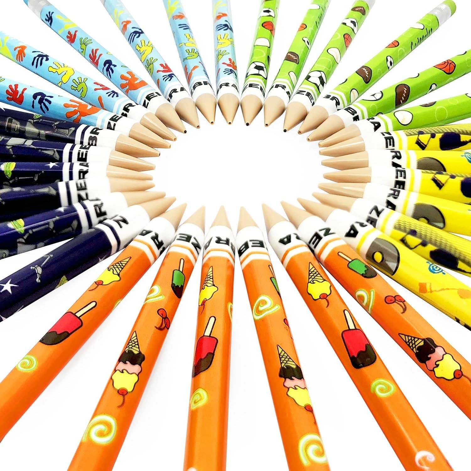 Zebra Funky Cadoozles Mechanical Pencils – 0.7mm Lead – 30 Count (Pack of 1)