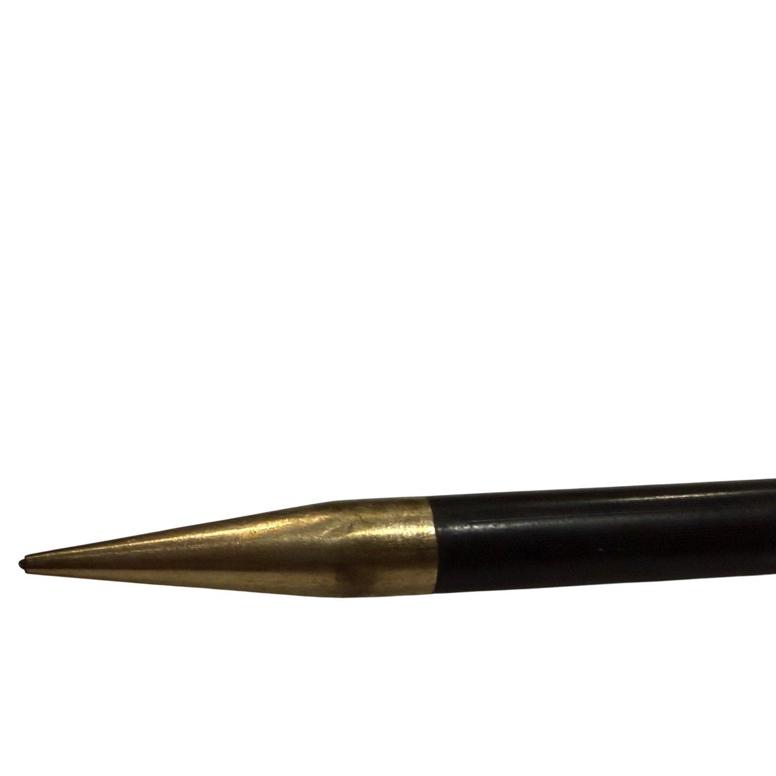 Vintage 30s Moore Mechanical Pencil Black Gold Tone Trim Propelling Working USA