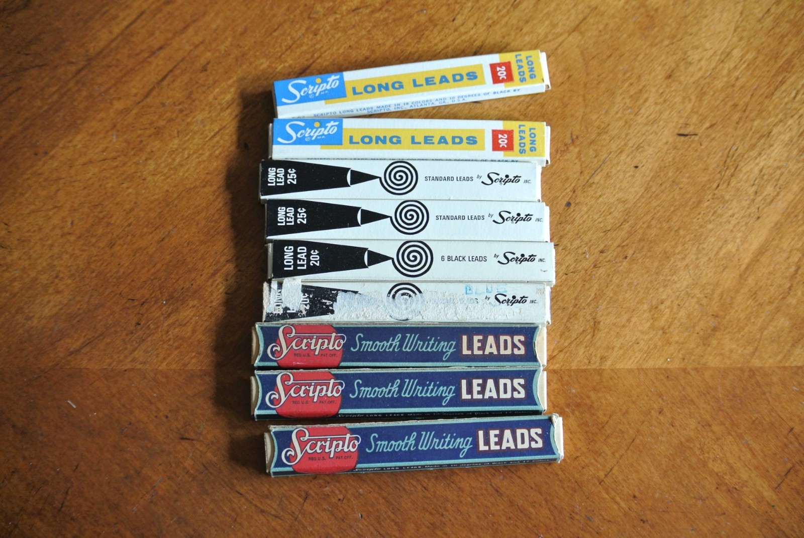 Vintage SCRIPTO Mechanical Pencil Leads Mixed Lot – Some Empty or Partials