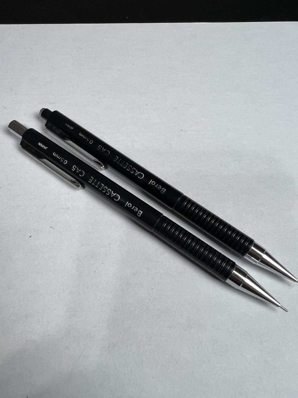 Vintage Berol Cassette CA-7 XL 0.7mm Mechanical Pencil Fine Maroon Barrel Lot 2