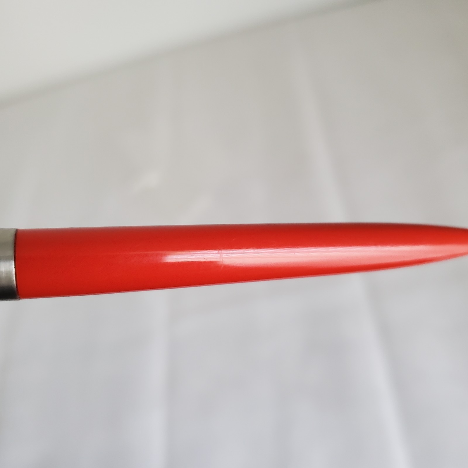Parker Jotter Red Mechanical Pencil Brass Threads W/ Extra Blue Pen Refill