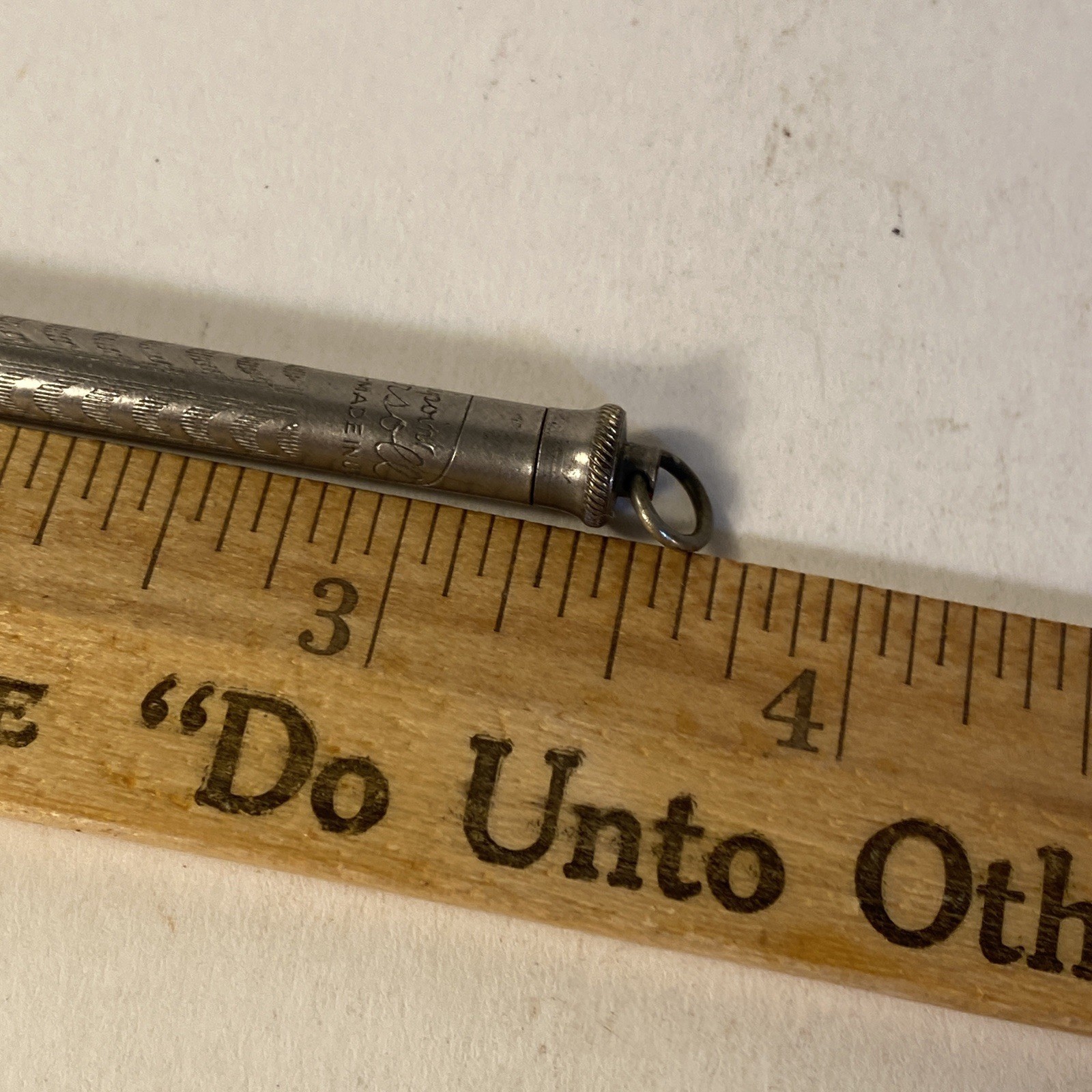 Vintage 3 1/2″ RediPoint Ingersoll Silvertone Mechanical Pencil no Lead