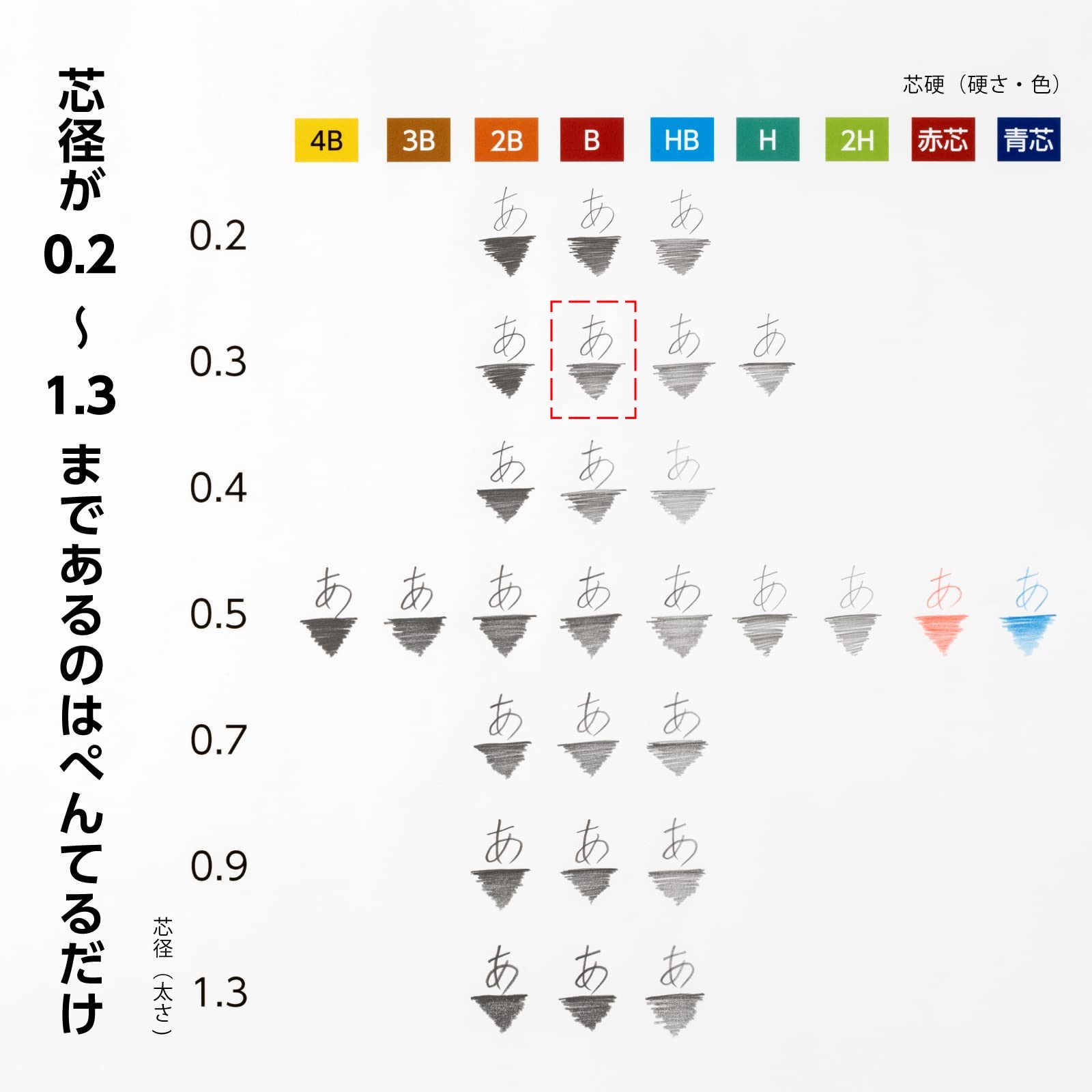 Pentel sharp lead Pentel ein 0.3mm B 3 pieces XC283B-3P