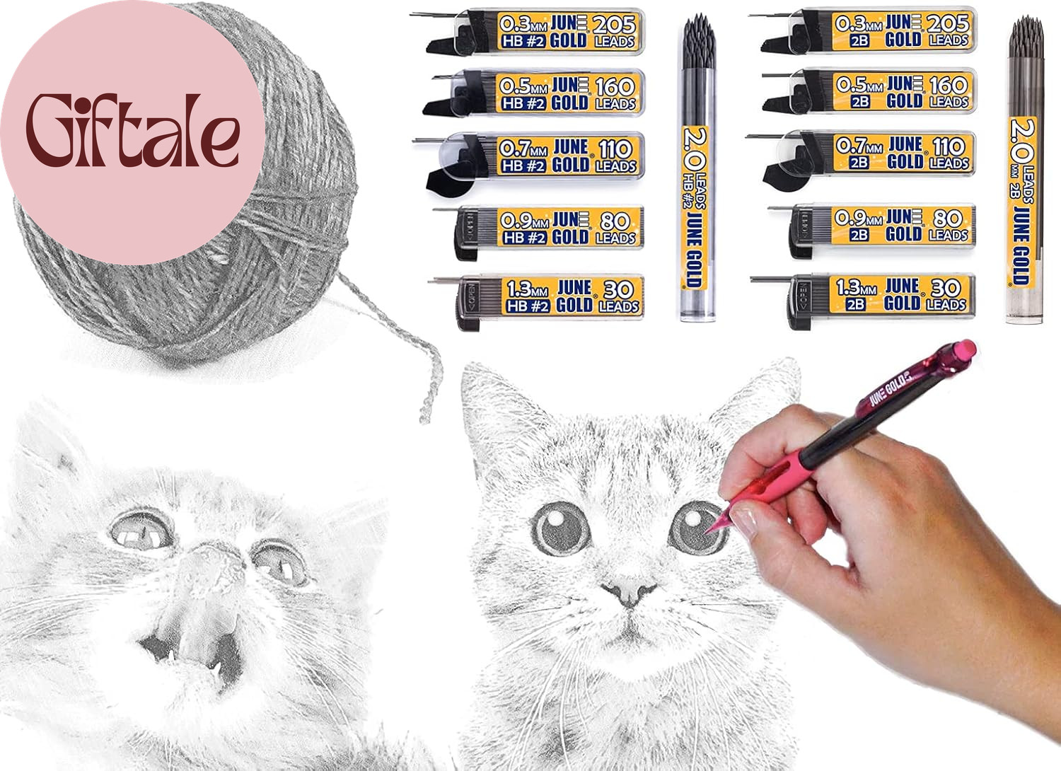 820 Pieces, 0.3 Mm HB #2 Lead Refills, 205 Pieces per Dispenser, Extra Fine Thic