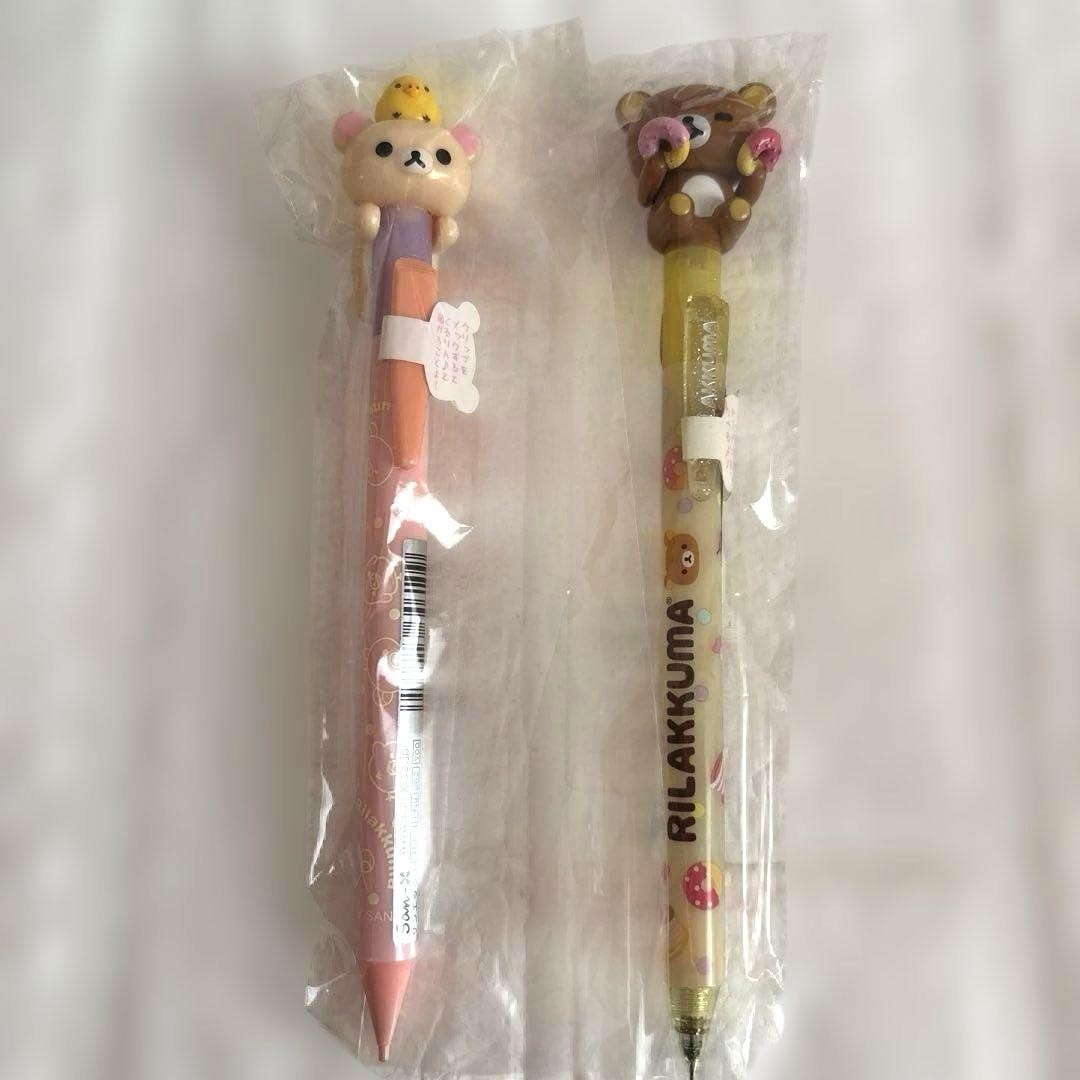 Rilakkuma Korilakkuma mechanical pencil donut with mascot Kiiroitori