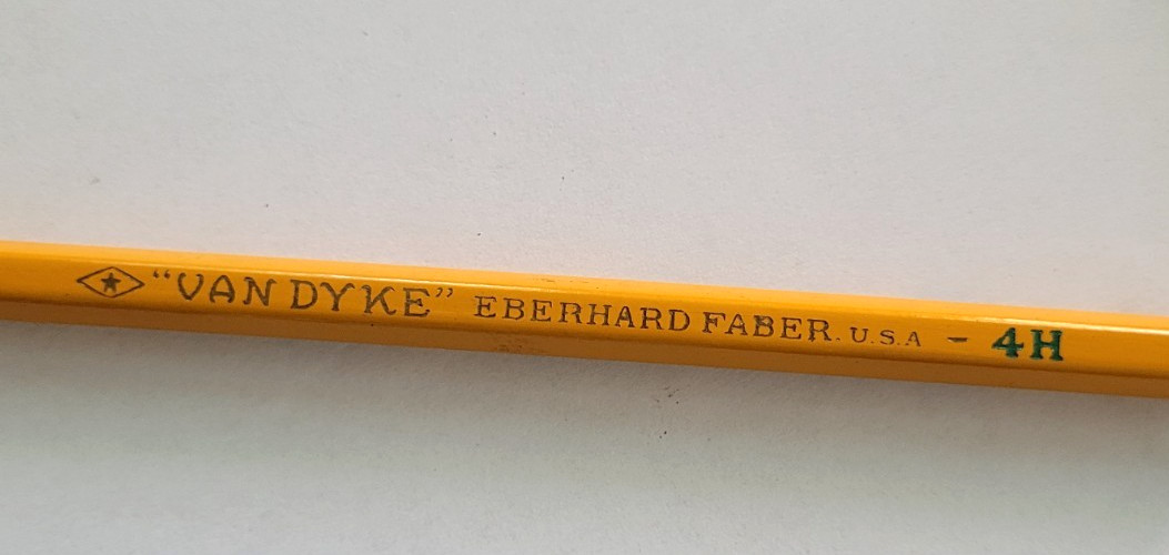 10 Vintage Van Dyke Microtomic Graphite 4H Drawing Pencils Faber #600 & Box USA