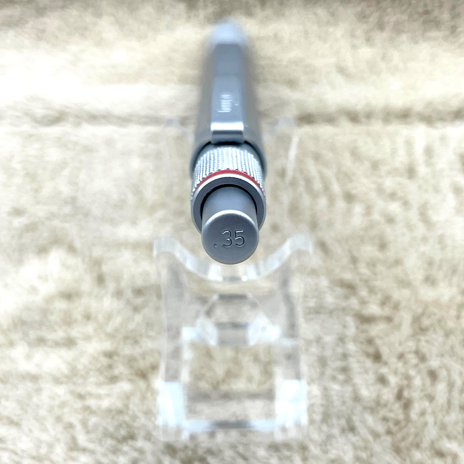 Vintage rOtring 600 Silver 0.35mm Mechanical Pencil No Logo Rare Japan