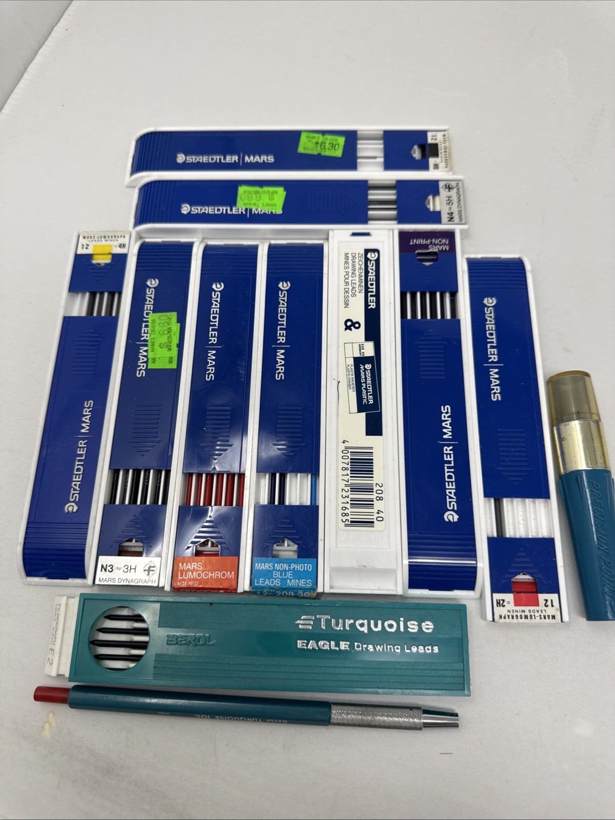 Turquoise Eagle Drawing Leads & Staedtler Mars refills MIXED LOT