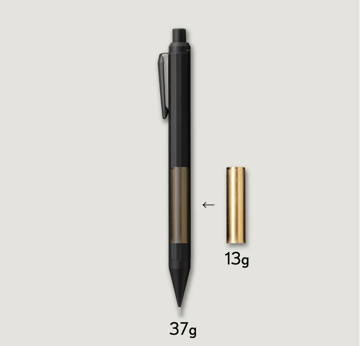 SEASER GRAVIUM Practical Max Mechanical Pencil 0.5mm Black New Japan