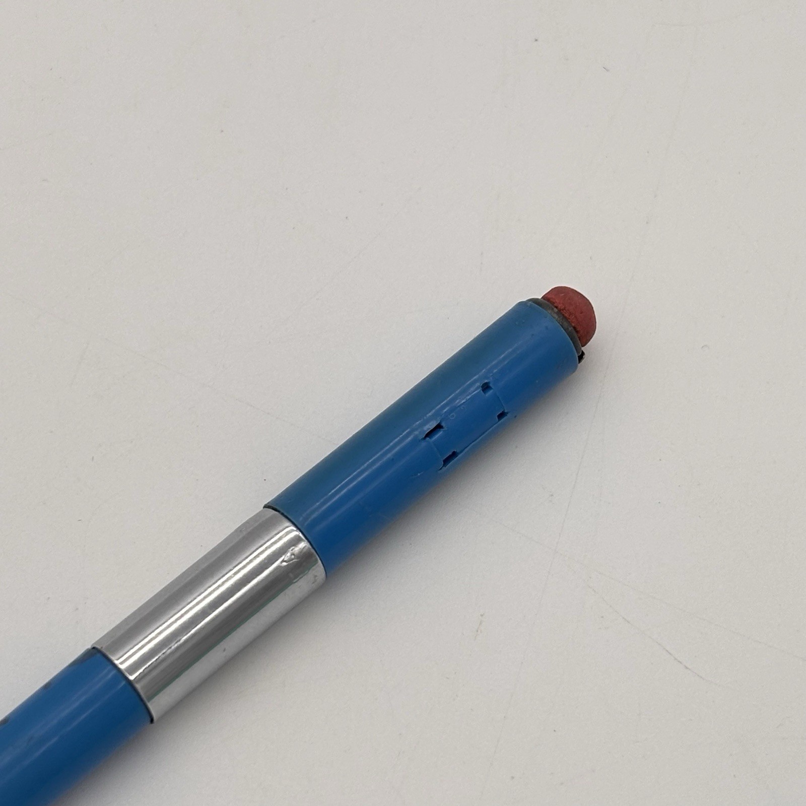 Vintage SCRIPTO Mechanical Pencil Korea Blue w Chrome 1970’s Needs Lead