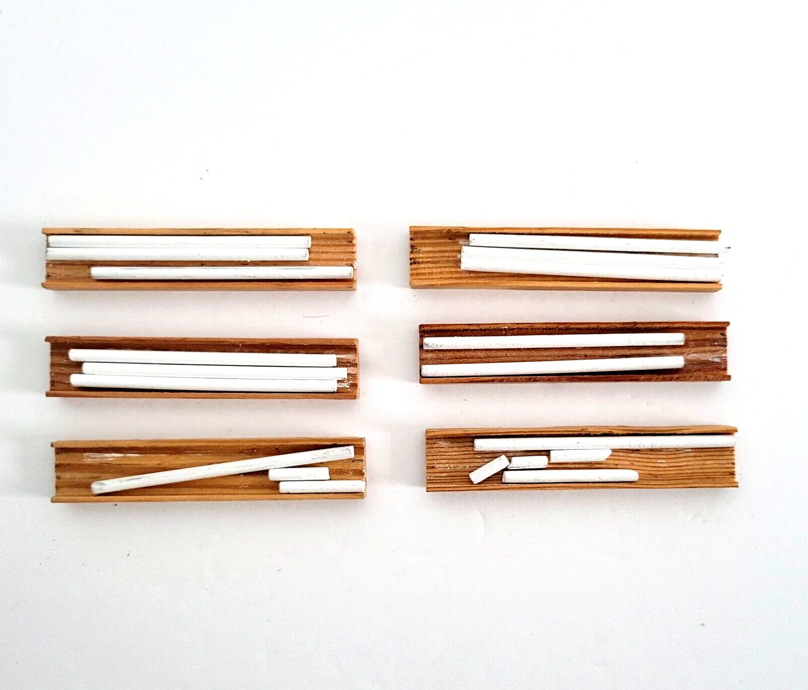 Lot Of 6 Vintage Scripto China Marking Leads, White Wax, Partial Boxes, USA