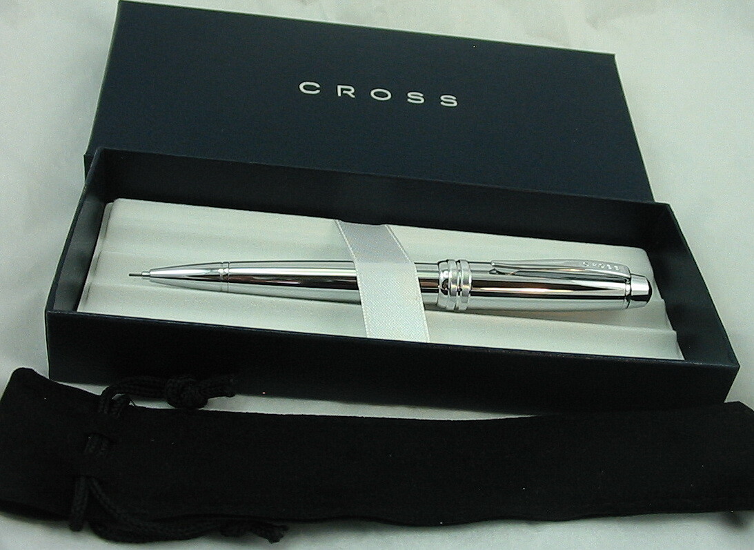 SALE! Substantial Cross Bailey Polished Chrome 0.7mm Pencil AT0453H-10 BRAND NEW