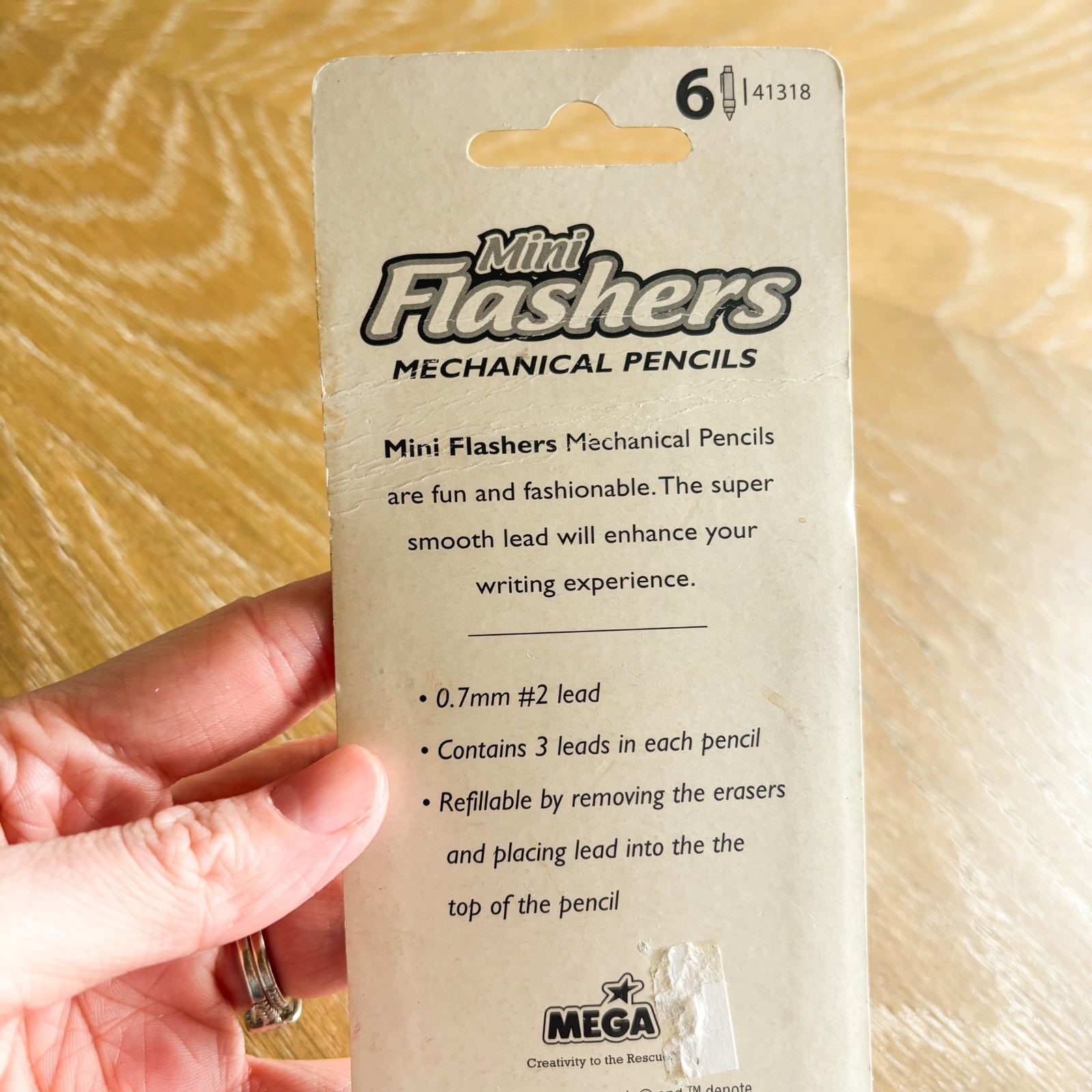 Vintage 2007 Y2K Mini Flashers brand mechanical pencils from Mega