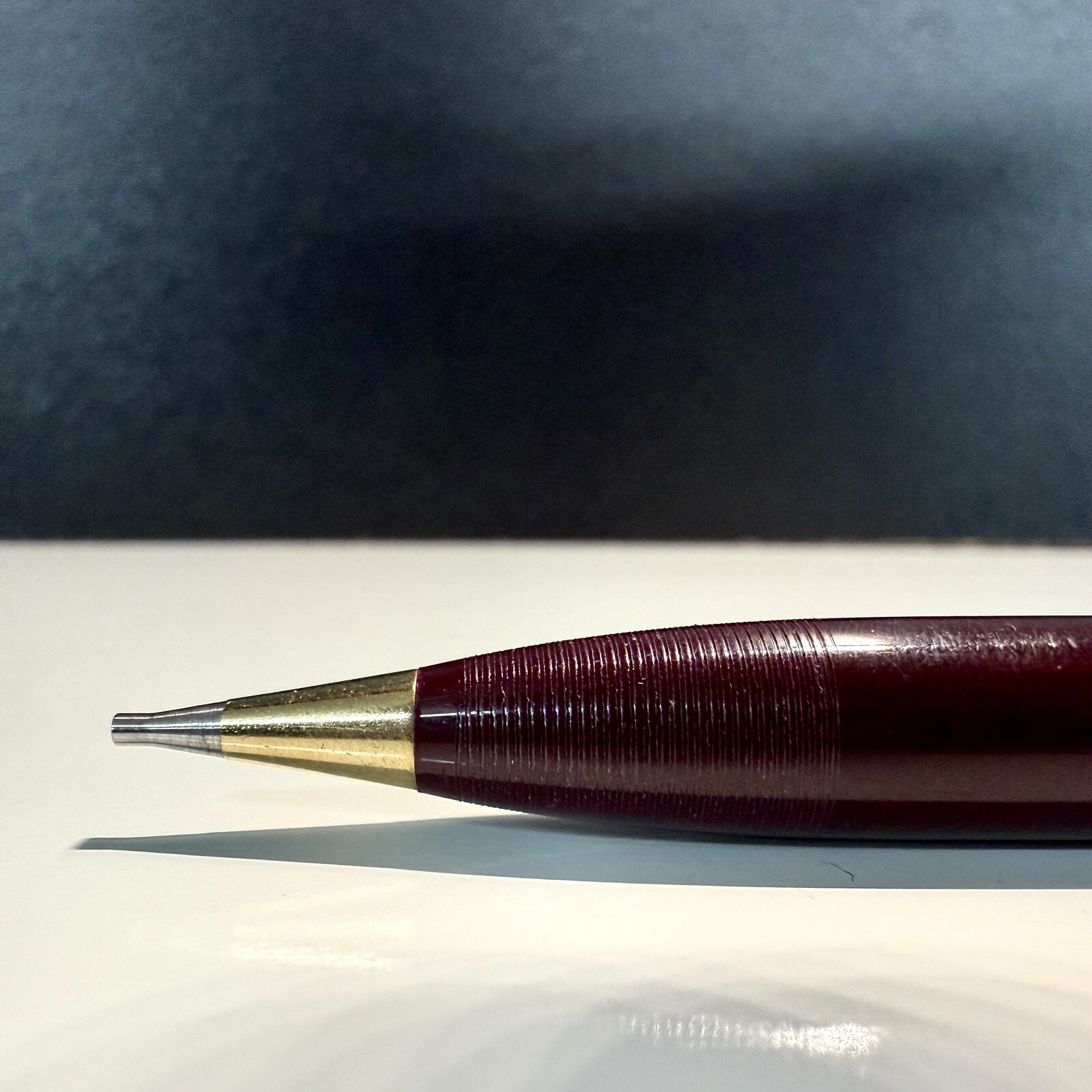 Sheaffer Touchdown Mechanical Pencil Maroon Silver Gold Color