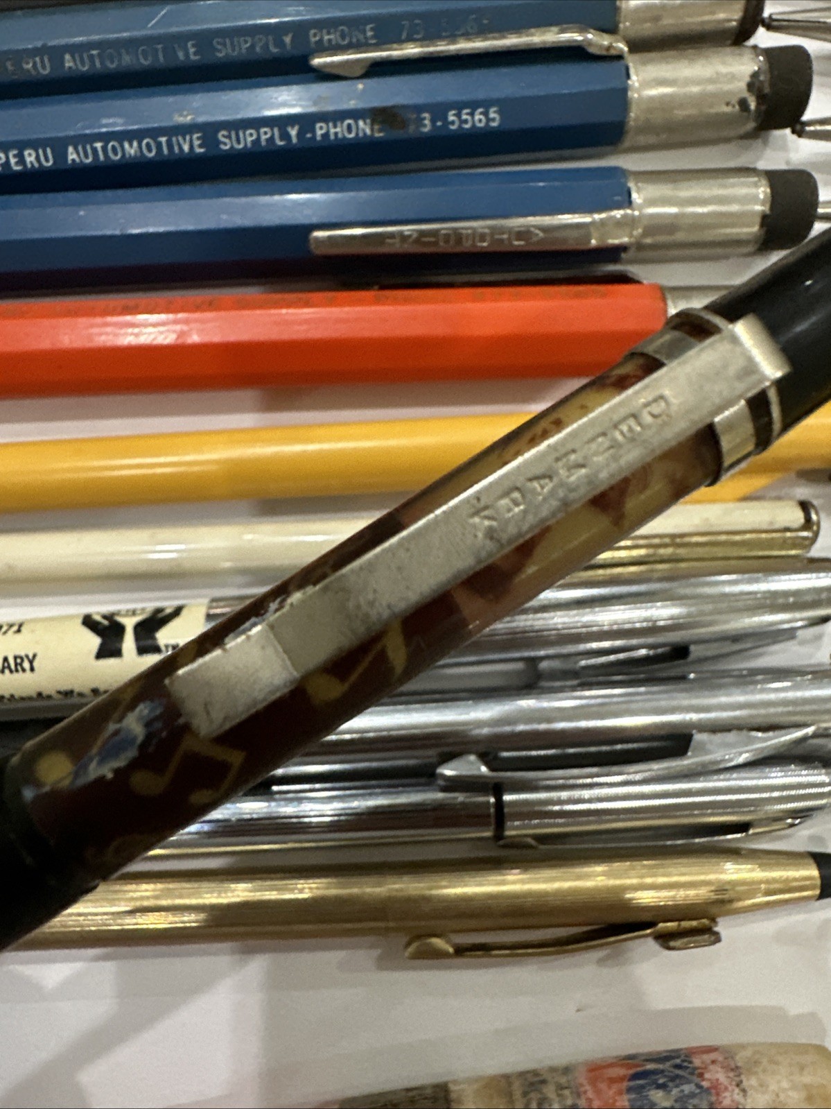 Autopoint Mechanical Pencils Oversize Advertisement Pens USA Elvis Pepsi Garland