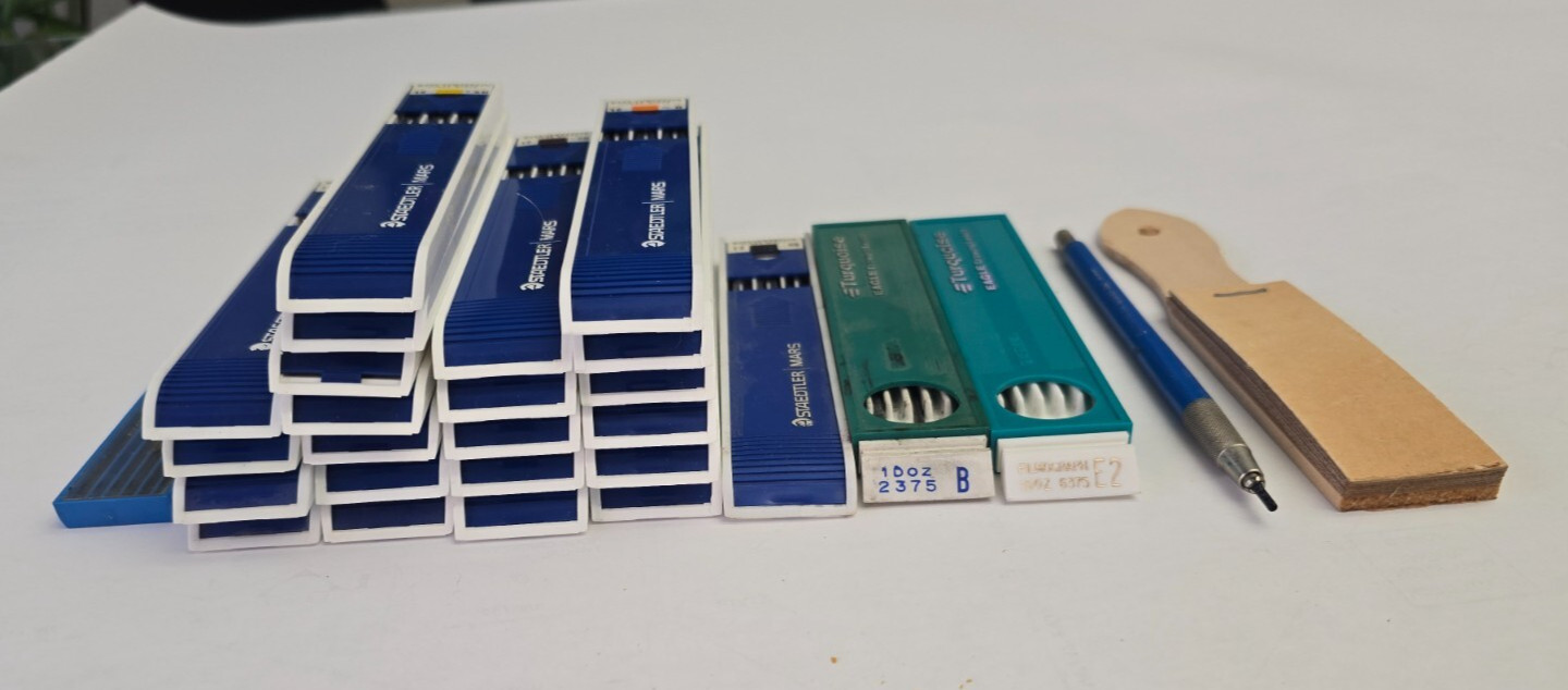Lot of 23 STAEDTLER MARS DRAWING LEADS LOT 5H 4H 3H H + Bonus Items