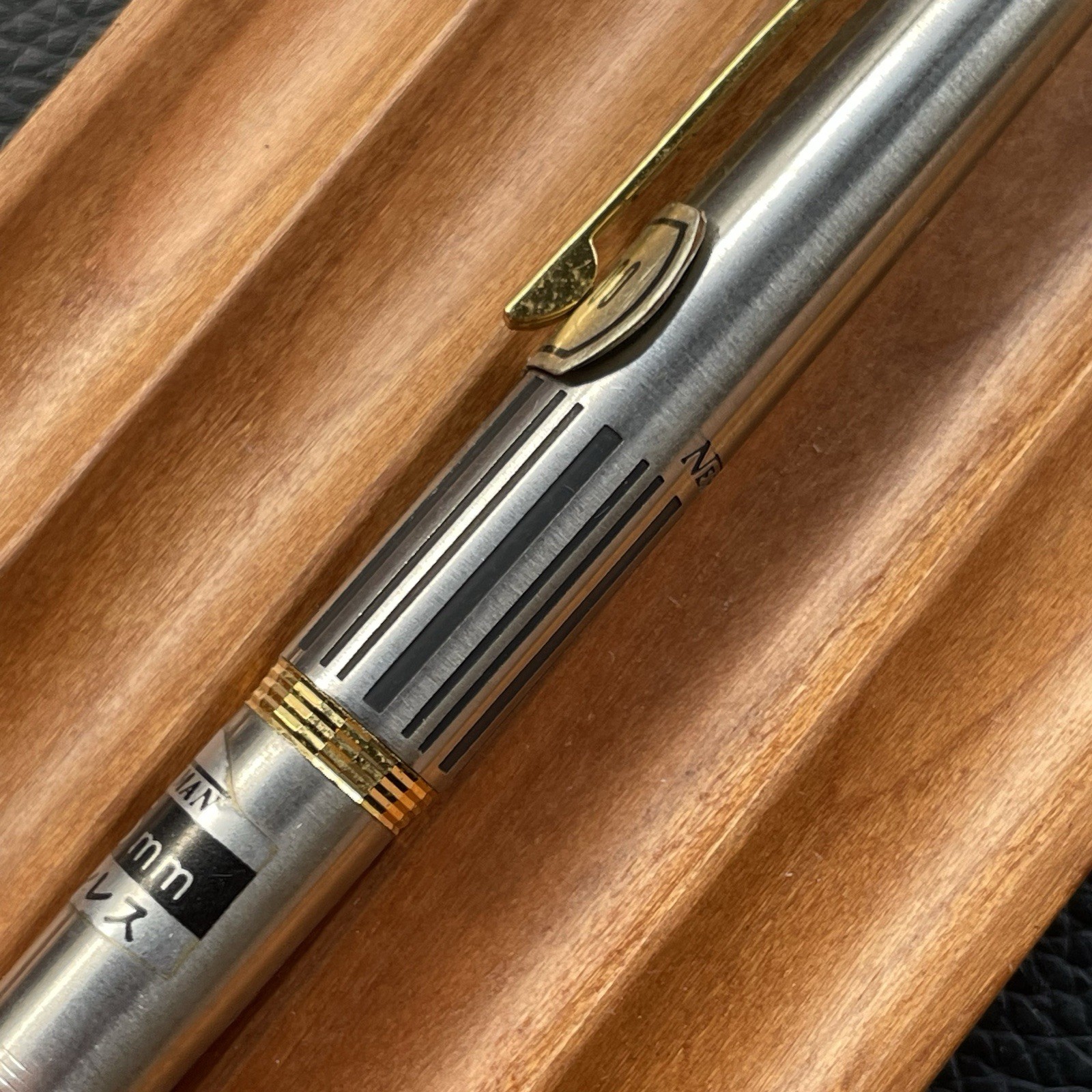 Newman Mechanical Pencil Etched Stainless Steel Barrel 0.5 mm Made in Japan