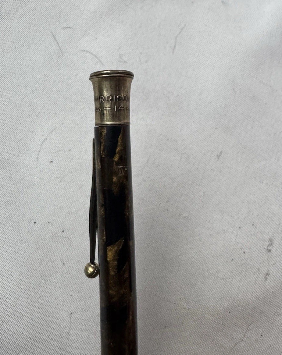 ANTIQUE MORRISONS MECHANICAL PENCIL PATENT PENDING 1/40 14K GOLD FILLED