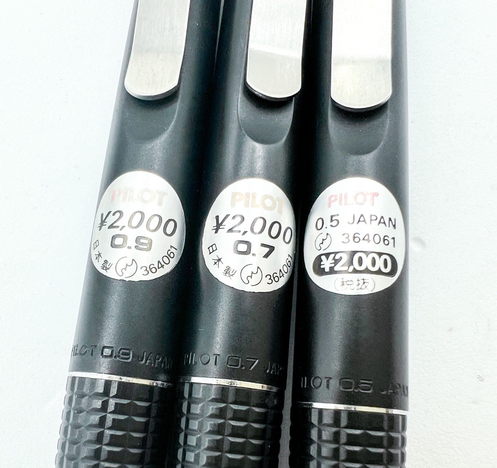 NOS Vintage Pilot Gimno 0.5 0.7 0.9 3pcs Mechanical Pencil HBR-200R Japan