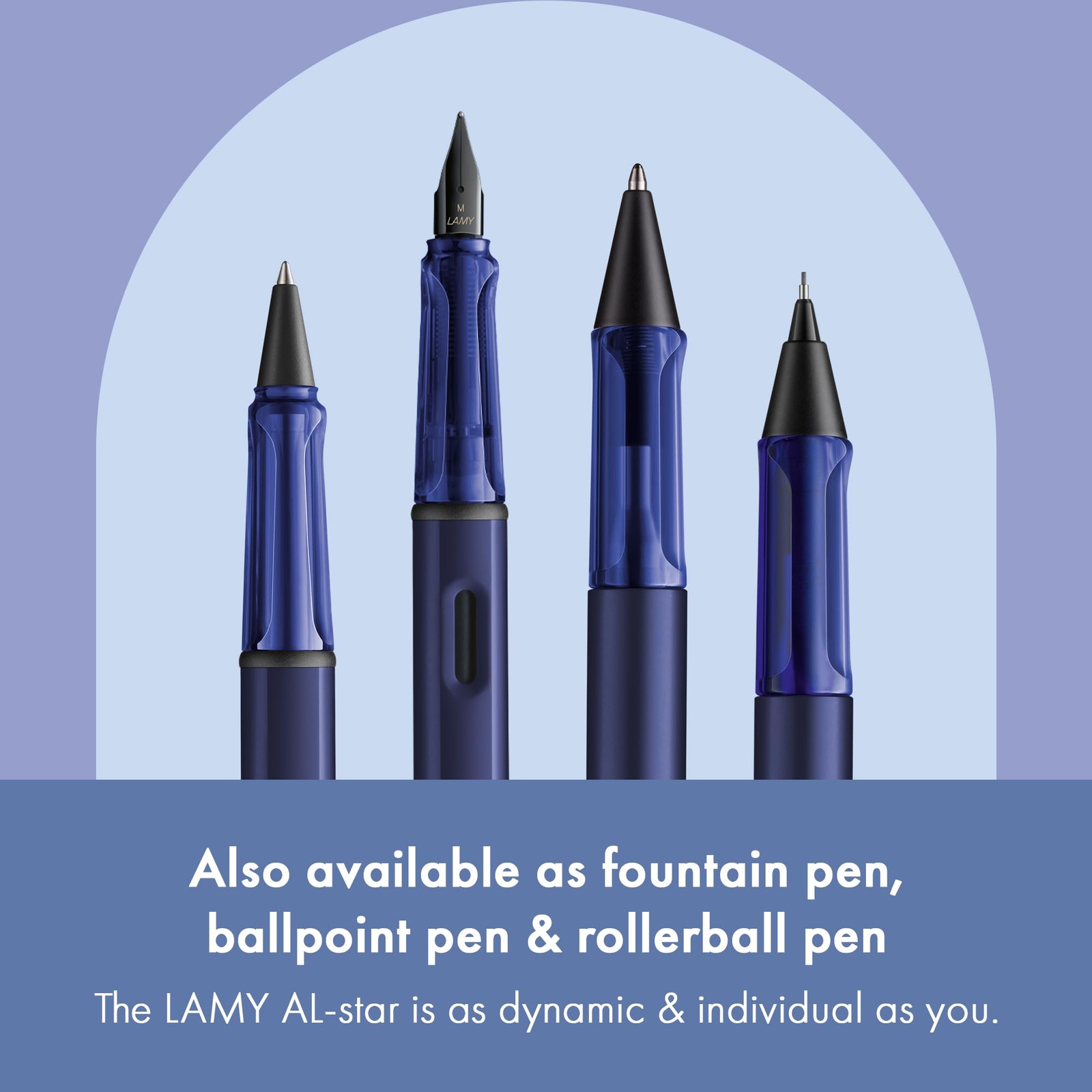 LAMY AL-star Dark Dusk mechanical pencil, M 41 fine point, 0.5mm refill.