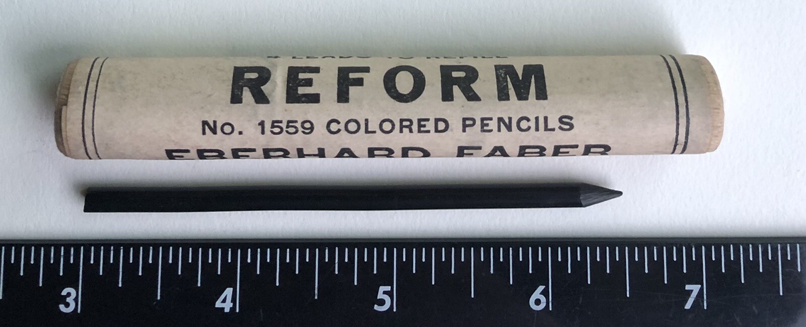 Vintage Eberhard Faber NOS Reform No. 529 Black 3.8mm Mechanical Pencil Lead USA
