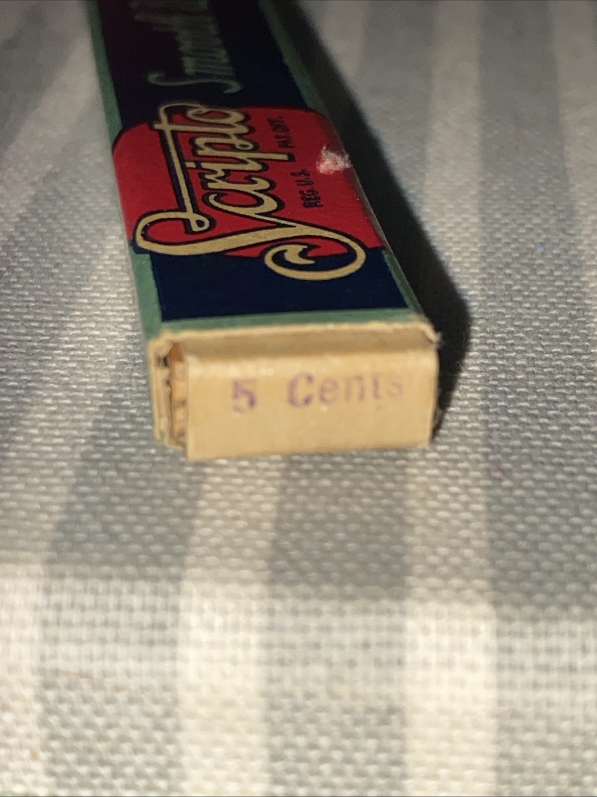 Vintage Scripto Smooth Writing Leads w/ Wood Insert Lead Holder